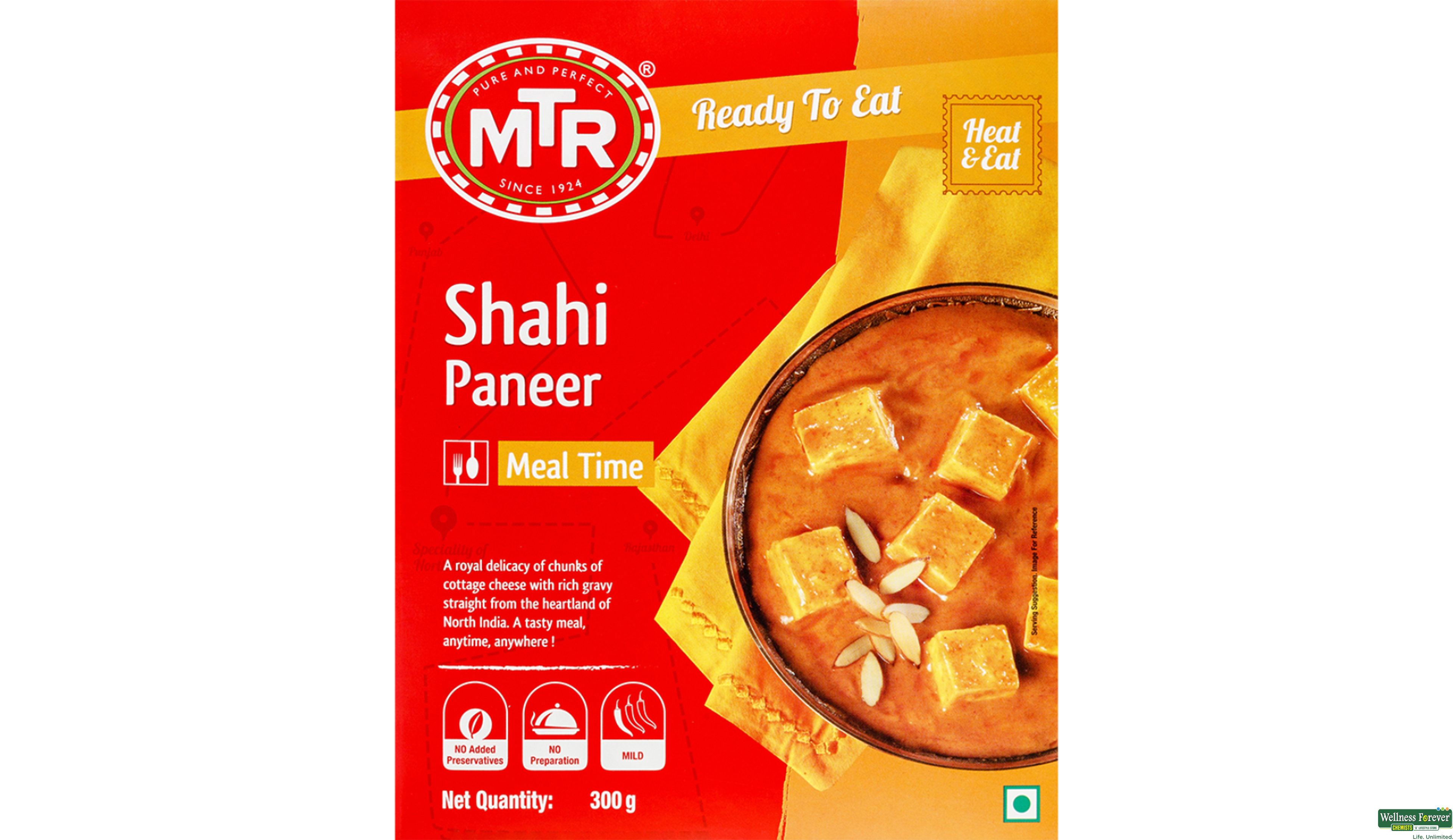 MTR SHAHI PANEER 300GM- 1, 300GM, 