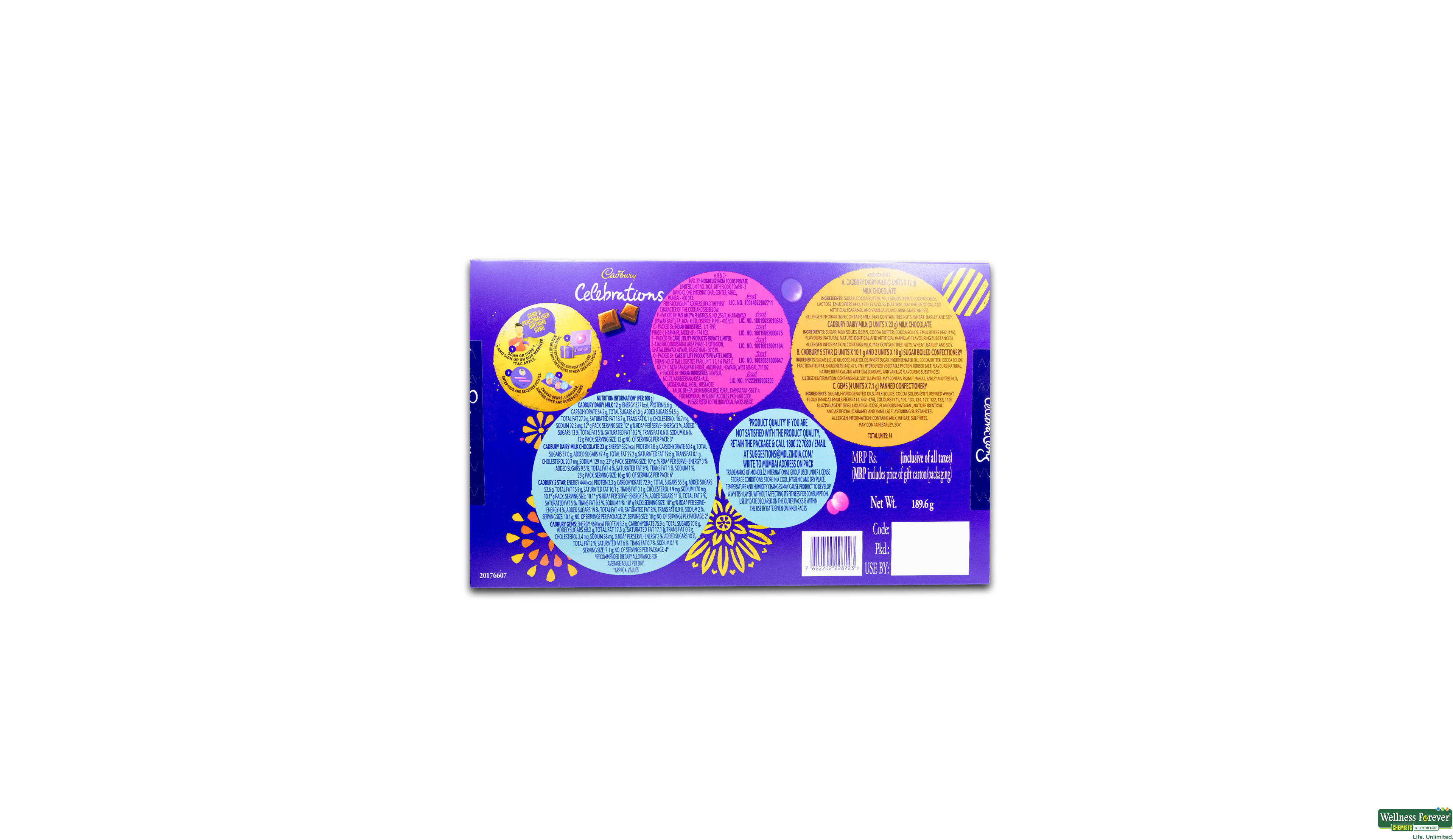 CADB CHOC CELEBRATION 183.6GM- 2, 183.6GM, 