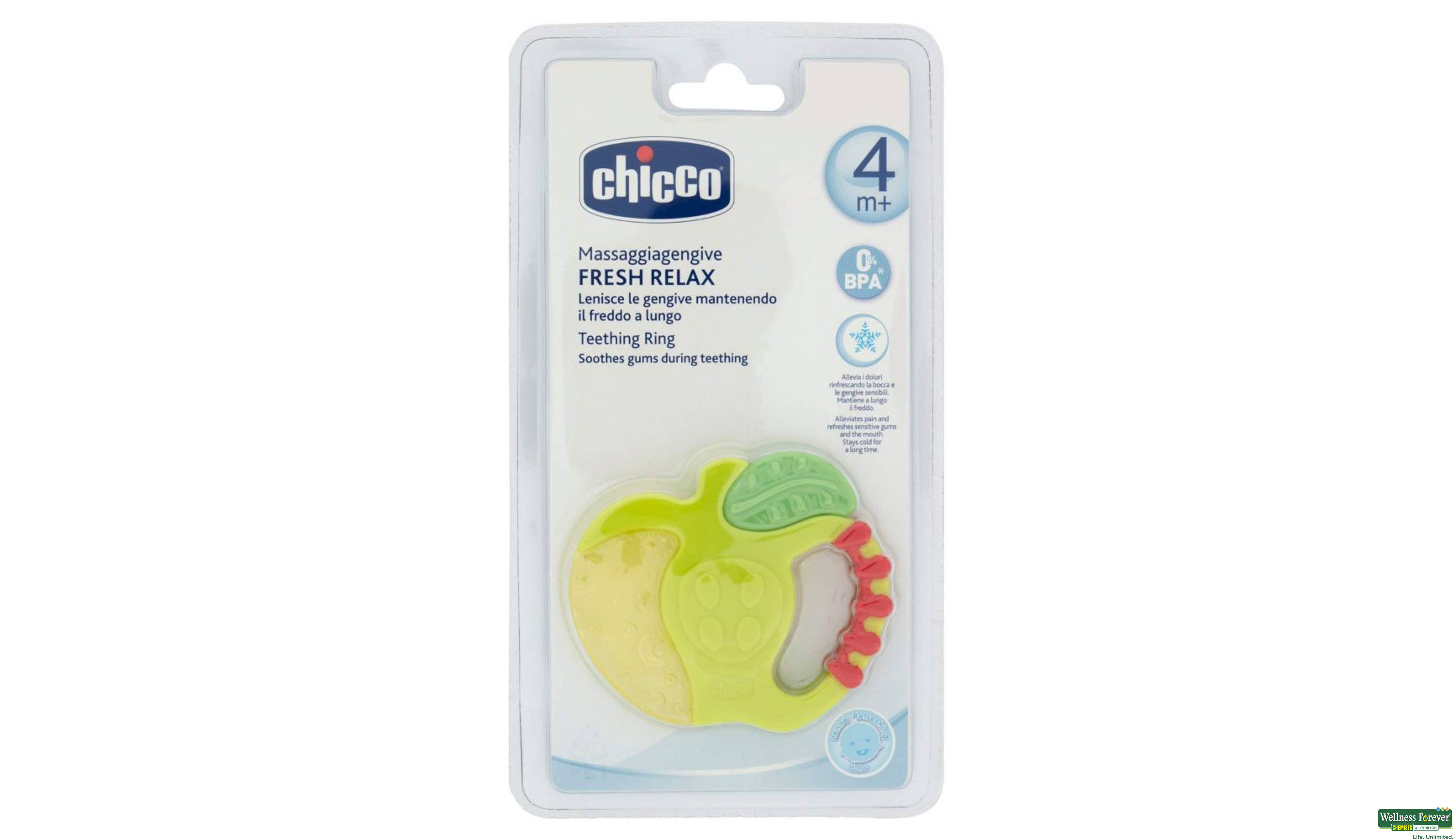 CHICCO BABY STRAWBERRY TEETHERS- 1, 1PC, 