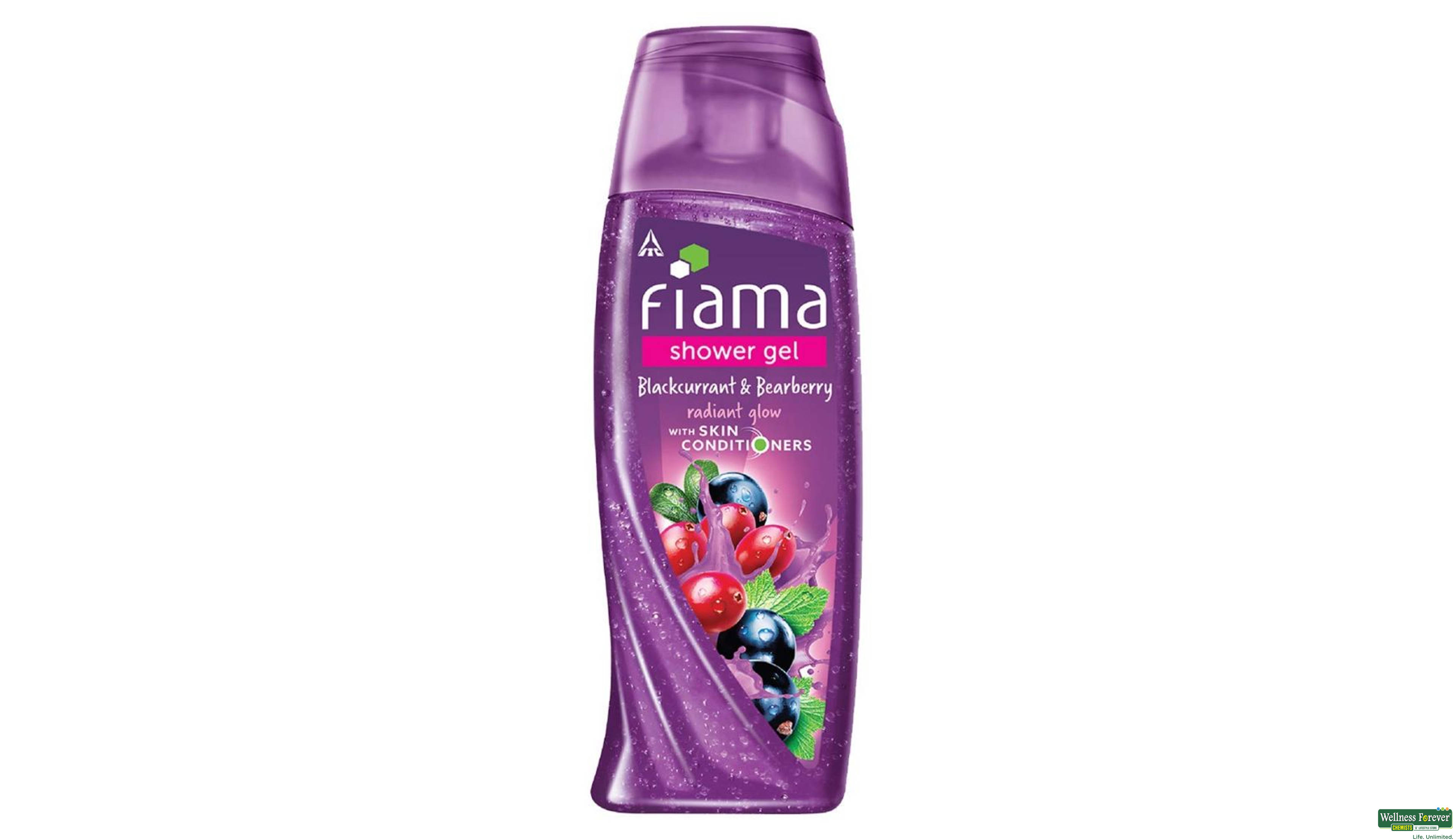 FIAMA SHOWER GEL BLACKCURRANT AND BEARBERRY 250ML- 1, 250ML, 