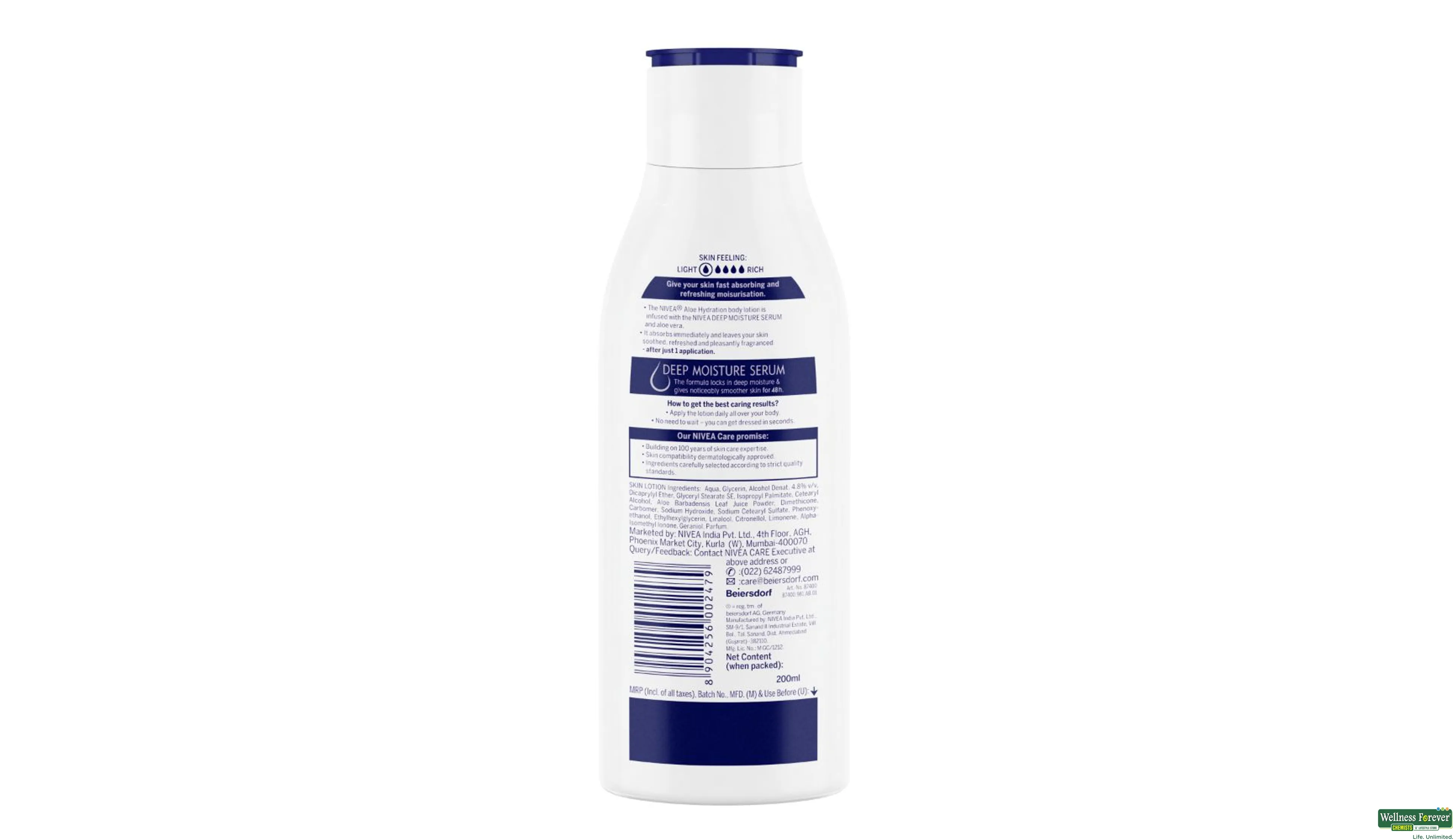 NIVEA BODY LTN ALOE HYDRATION 200ML- 2, 200ML, 