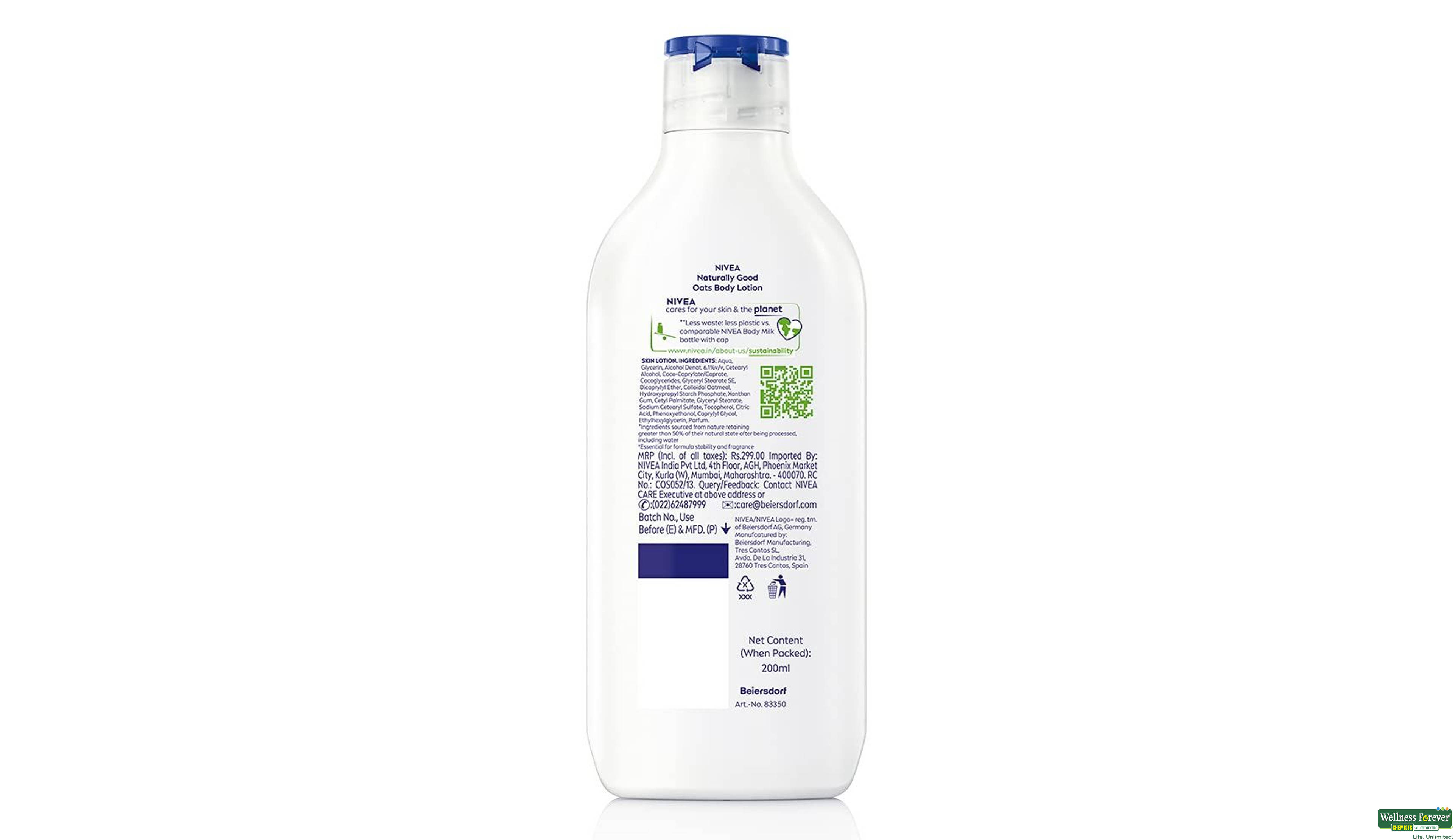 NIVEA BODY LTN NATURALLY GOOD  200ML- 6, 200ML, 