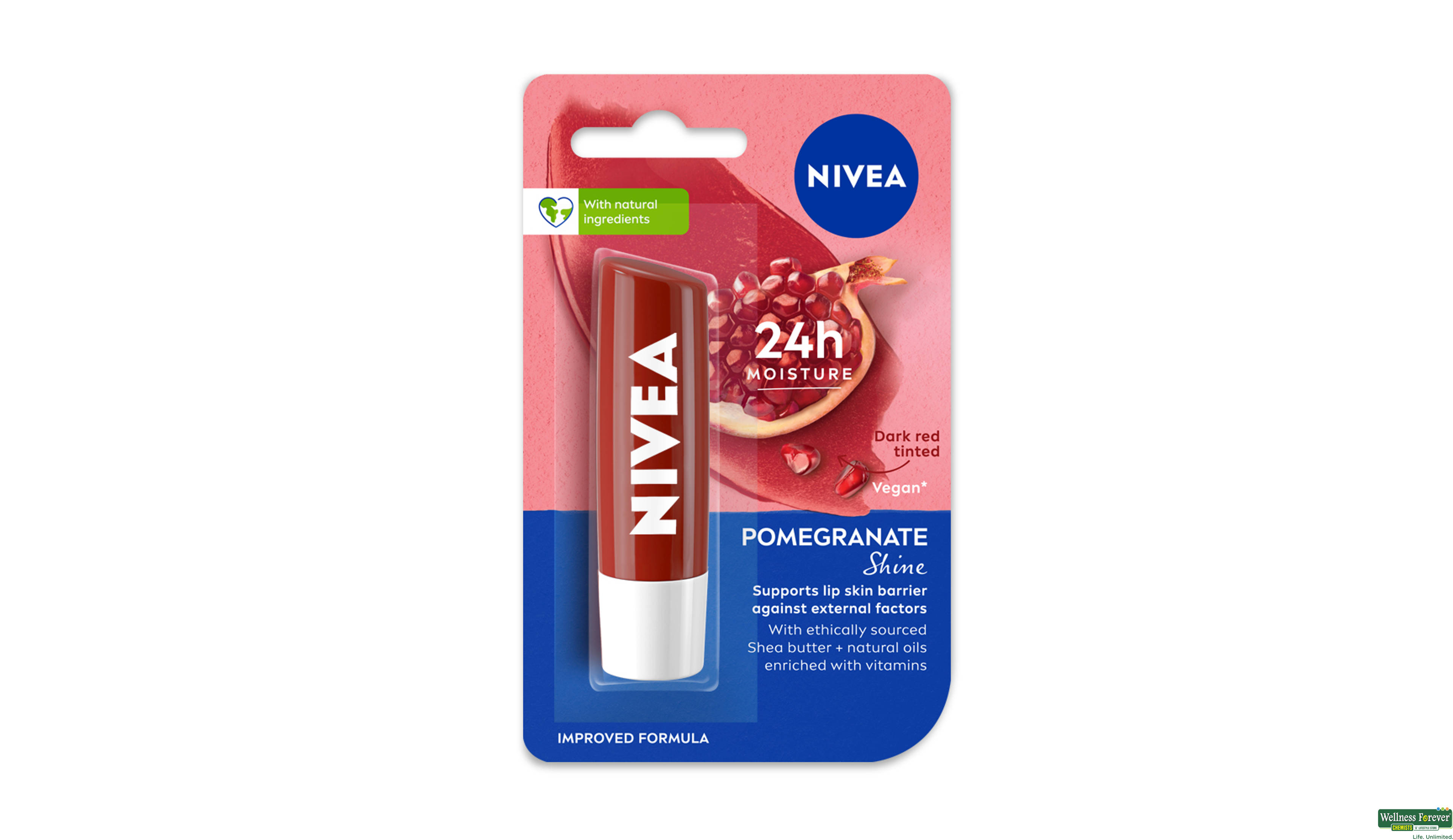 NIVEA LIP BALM POMEGRANATE 4.8GM- 1, 4.8GM, 