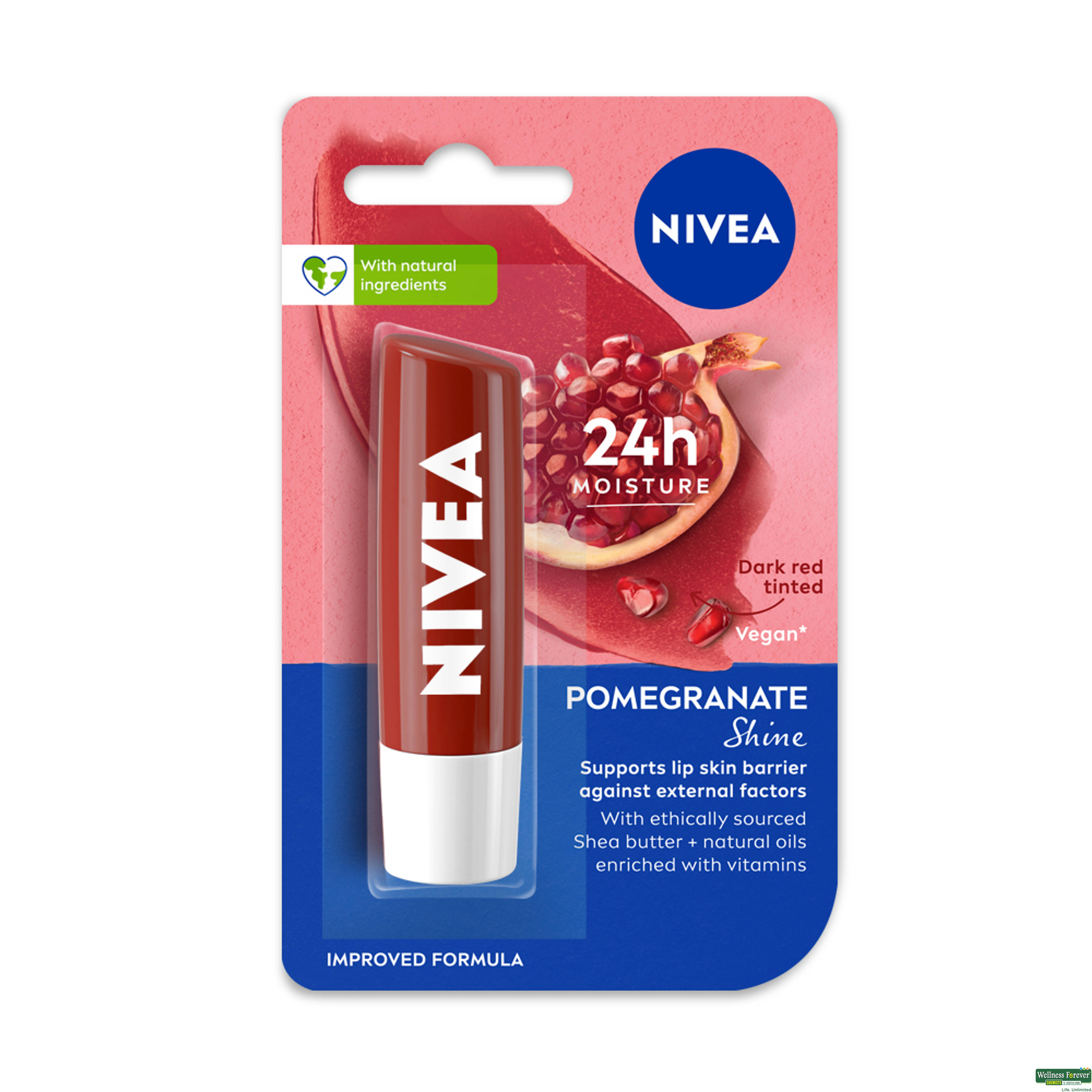 NIVEA LIP BALM POMEGRANATE 4.8GM-image
