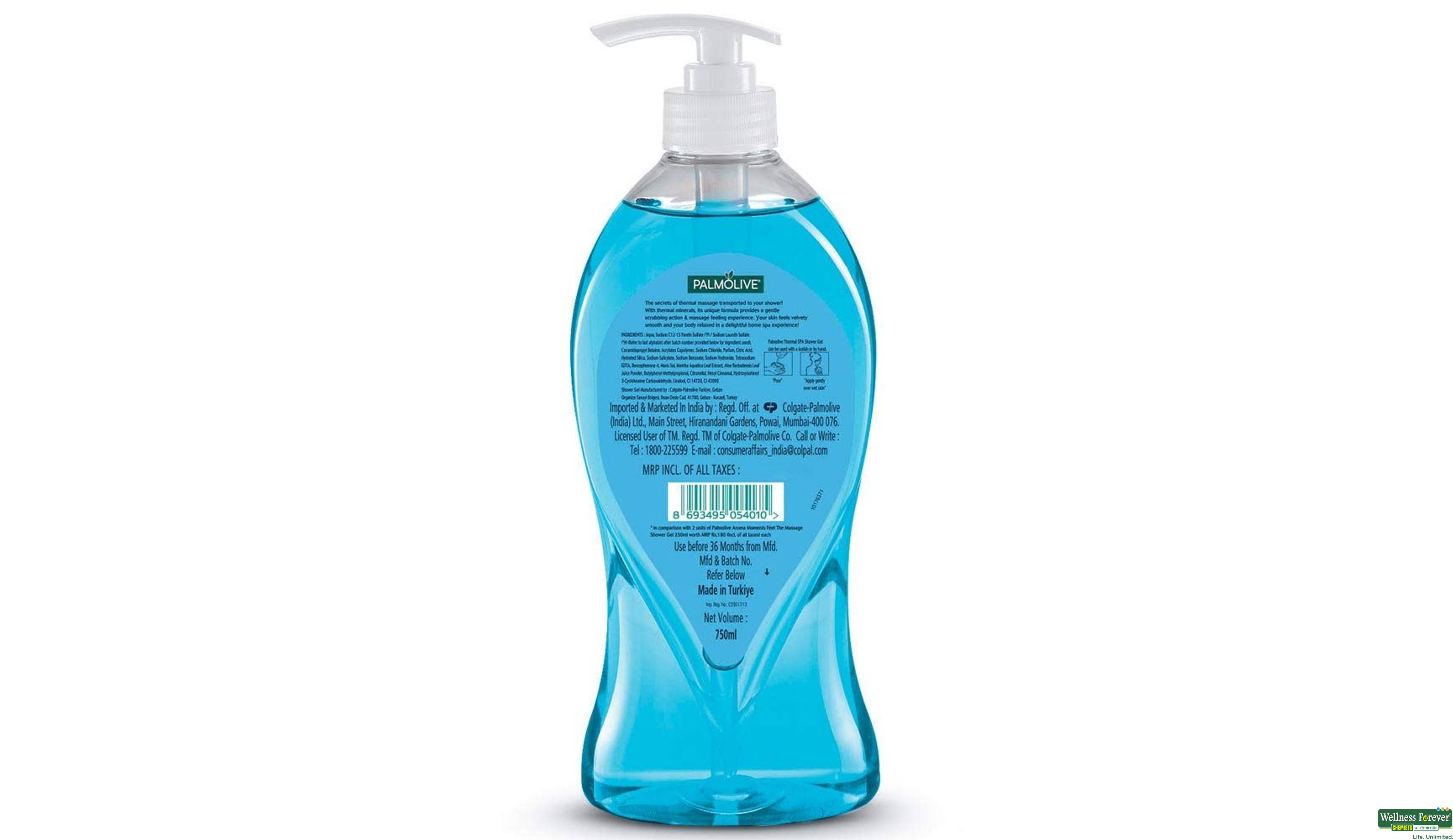PALMOLIVE SHOWER GEL FEEL THE MASSAGE 750ML- 6, 750ML, null