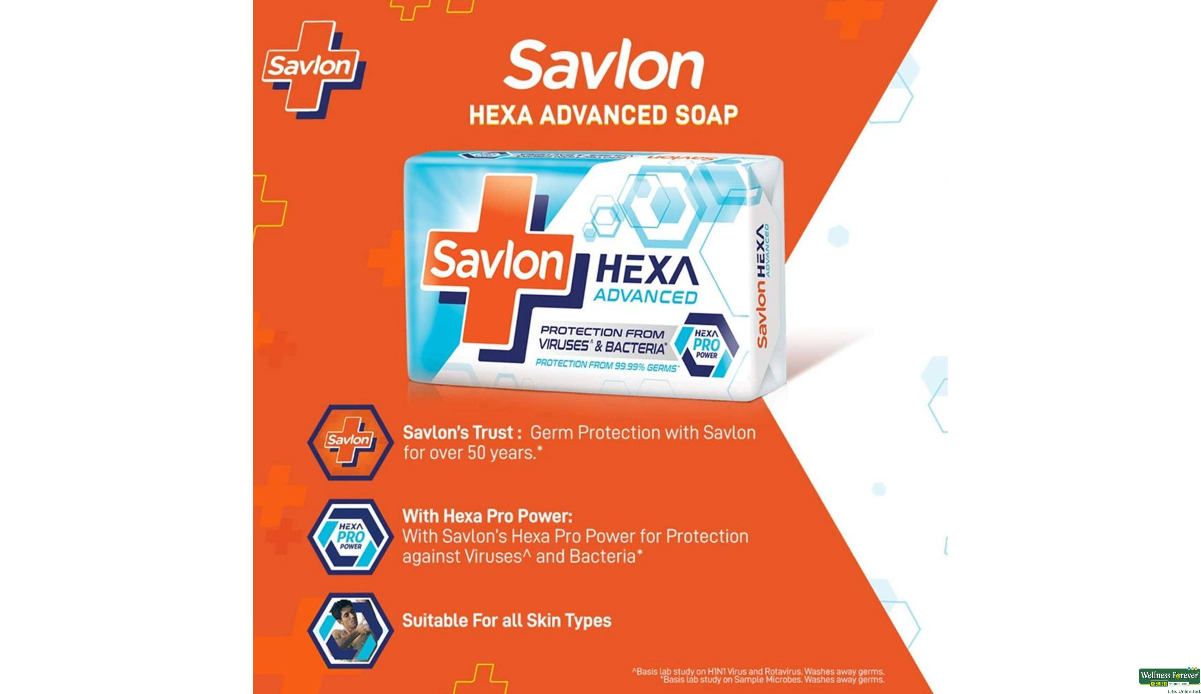SAVLON HEXA ADVANCED 75GM- 5, 75GM, null