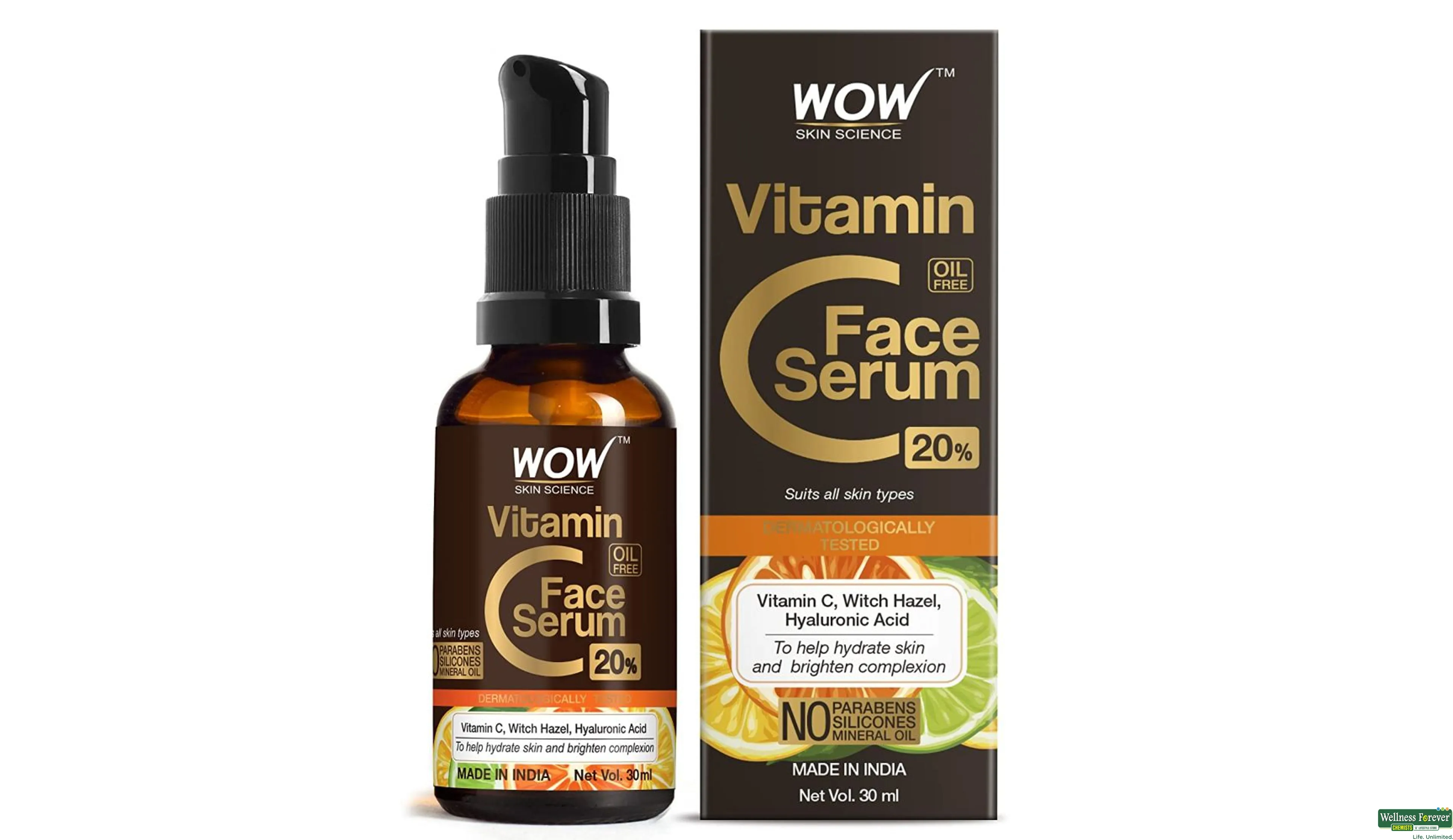 WOW FACE SERUM VITAMIN C 20%- 1, 1PC, null