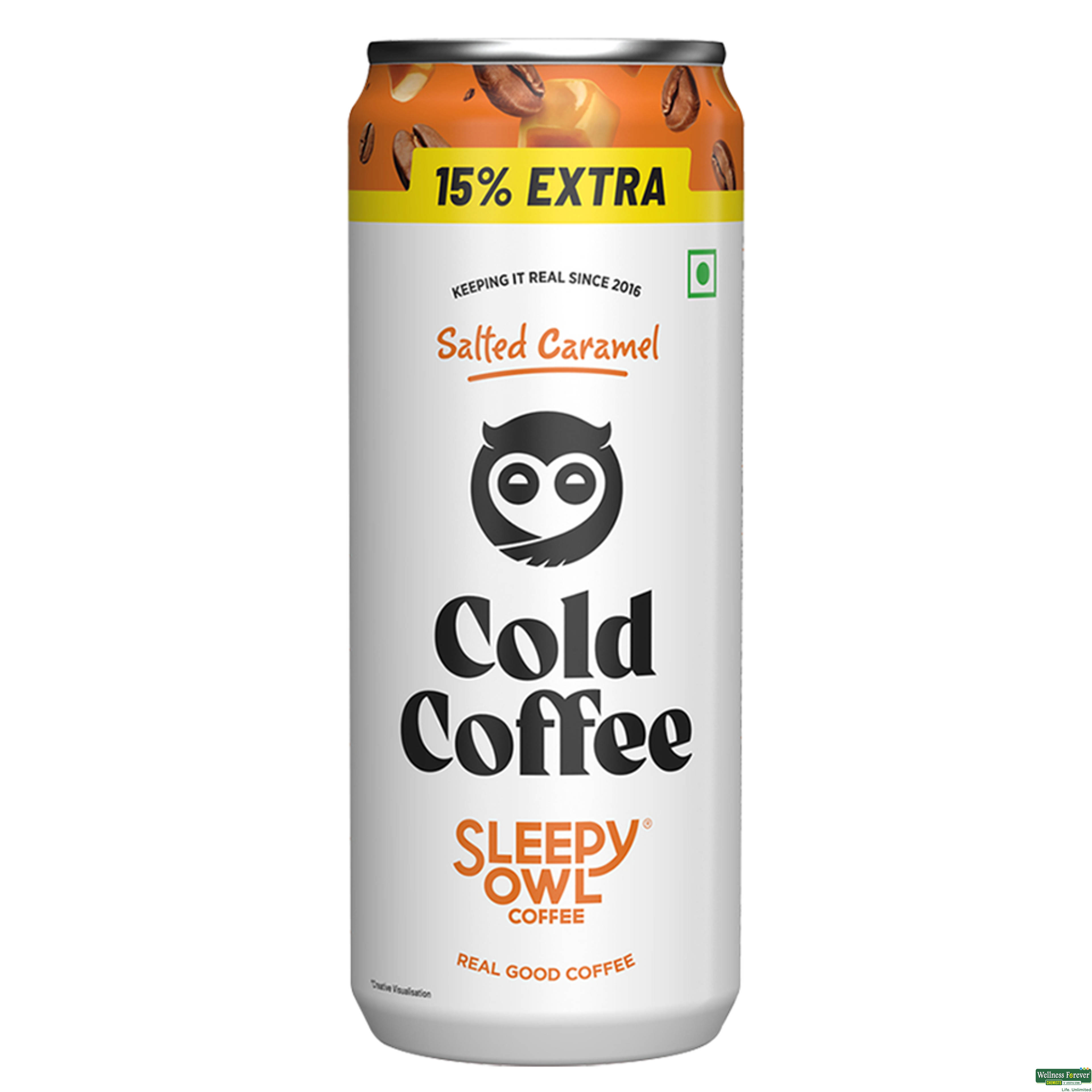 SLEEPY OWL COLD COFFEE CARAMEL CAN 200ML-image