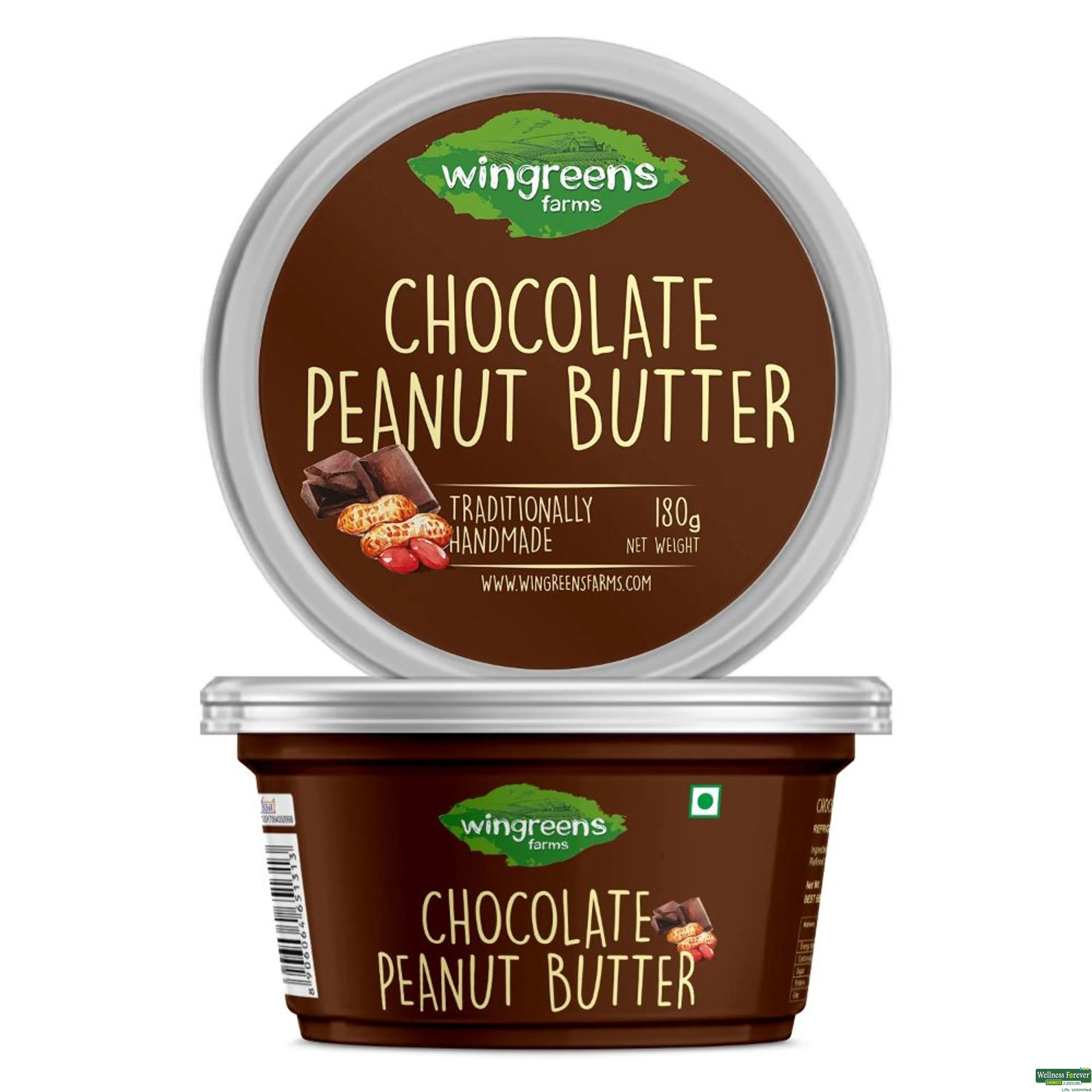 WINGREENS CHCOLATE PEANUT BUTTER 180GM-image