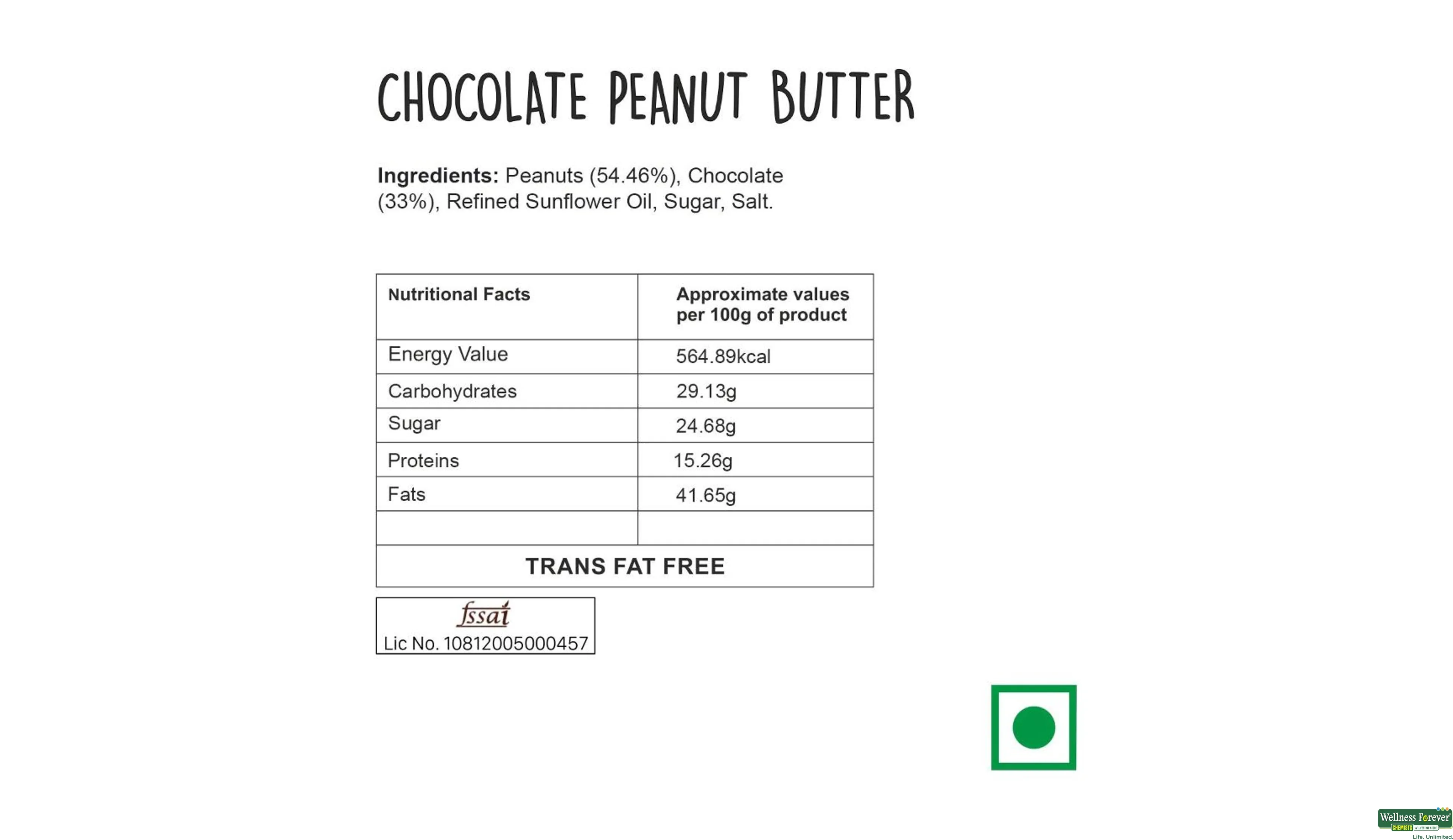 WINGREENS CHCOLATE PEANUT BUTTER 180GM- 2, 180GM, null