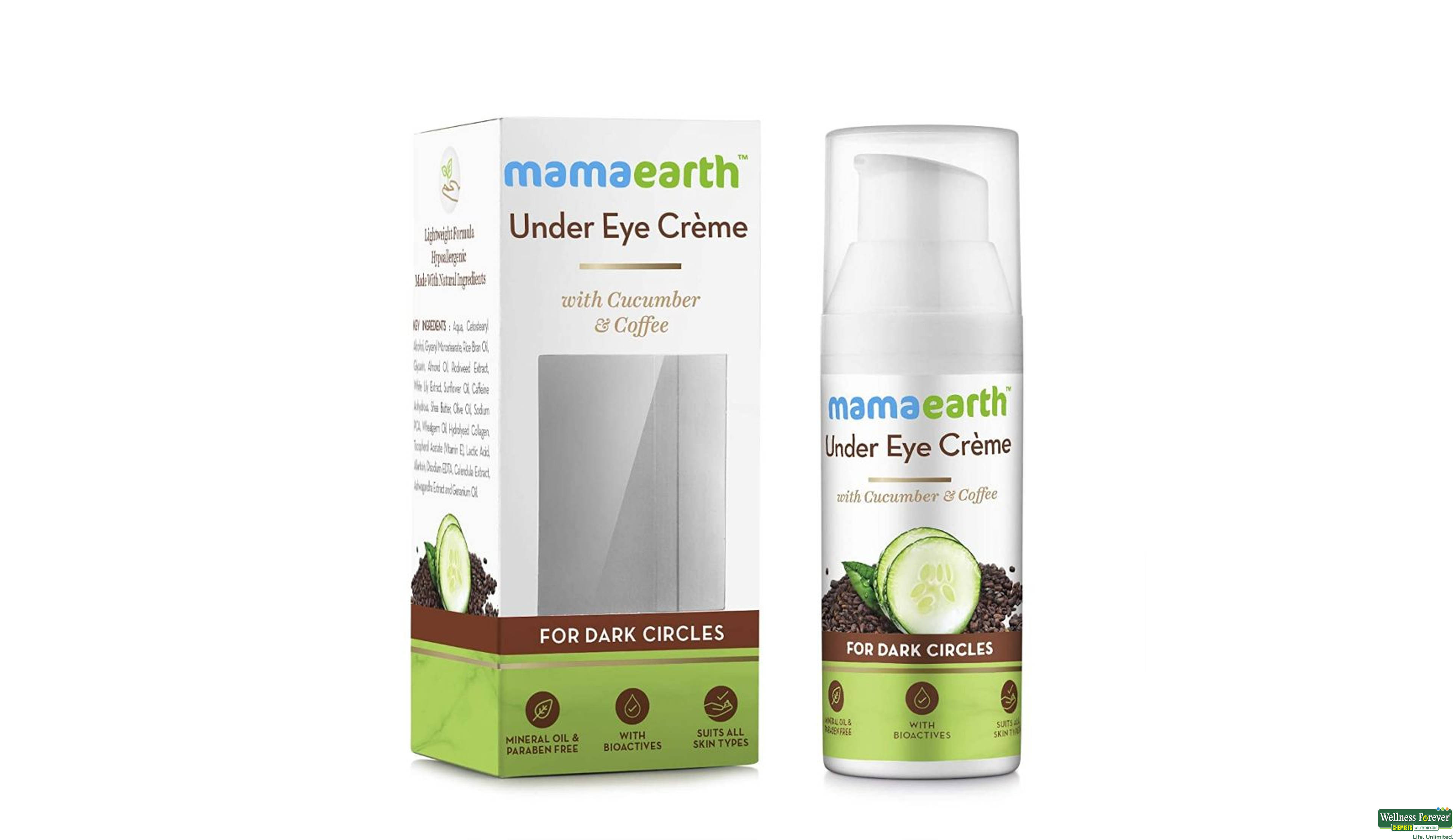MAMAEARTH UNDER EYE CREME 50GM- 2, 50GM, 