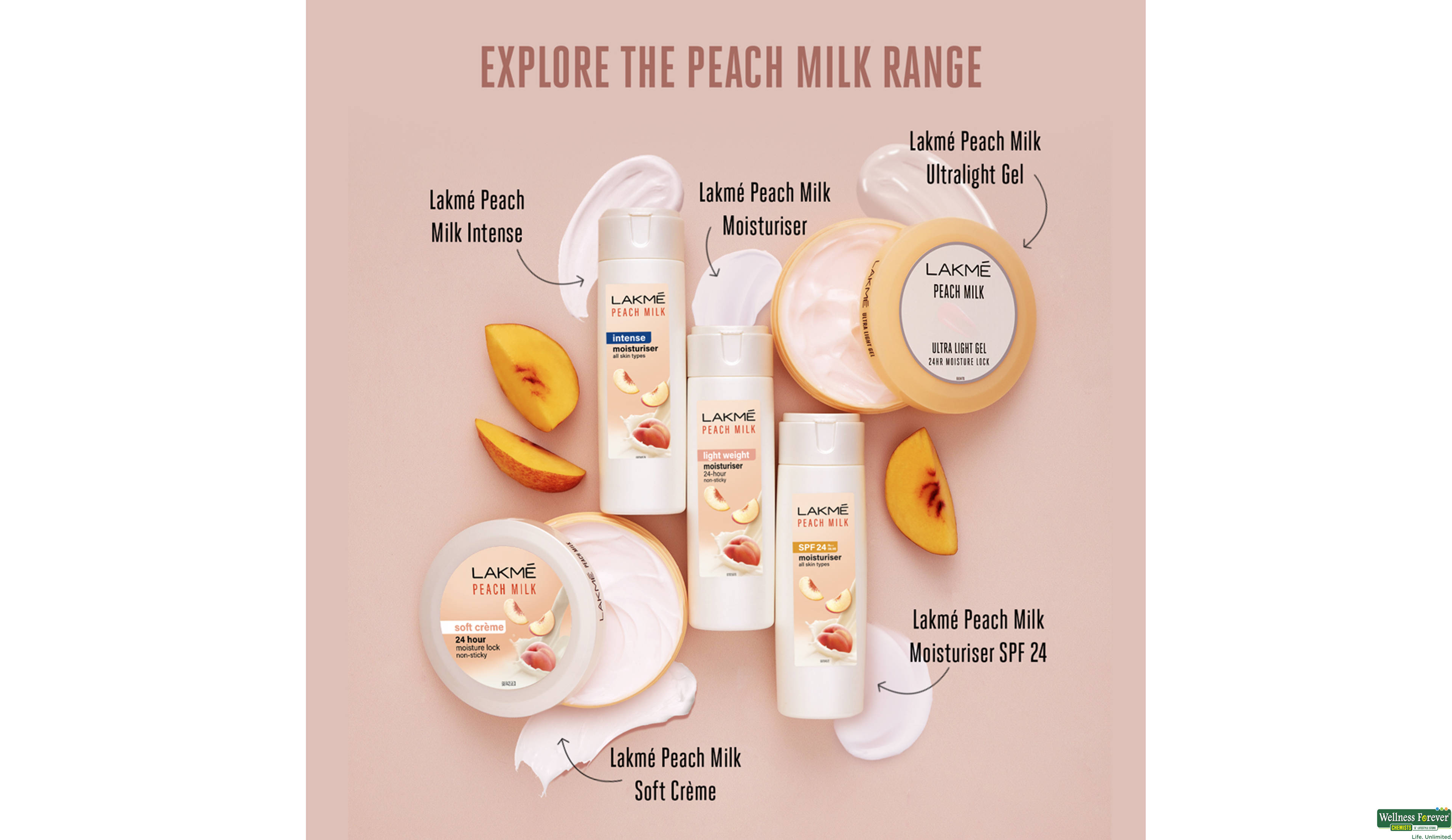 LAKME PEACH MILK SOFT CREAM 100GM- 5, 100GM, 