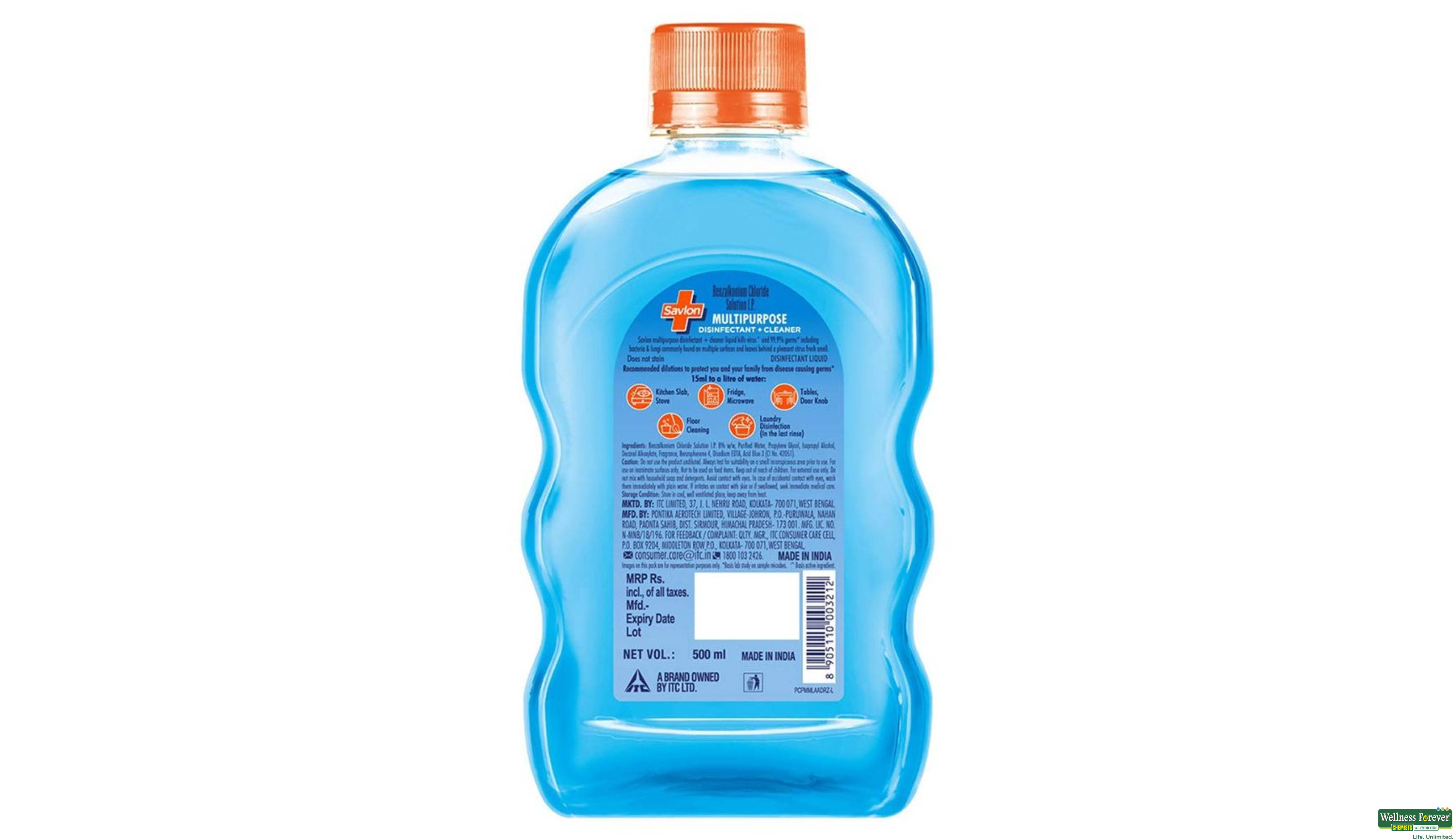 SAVLON MULTIPURPOSE DISINFECTANT 500ML- 6, 500ML, null