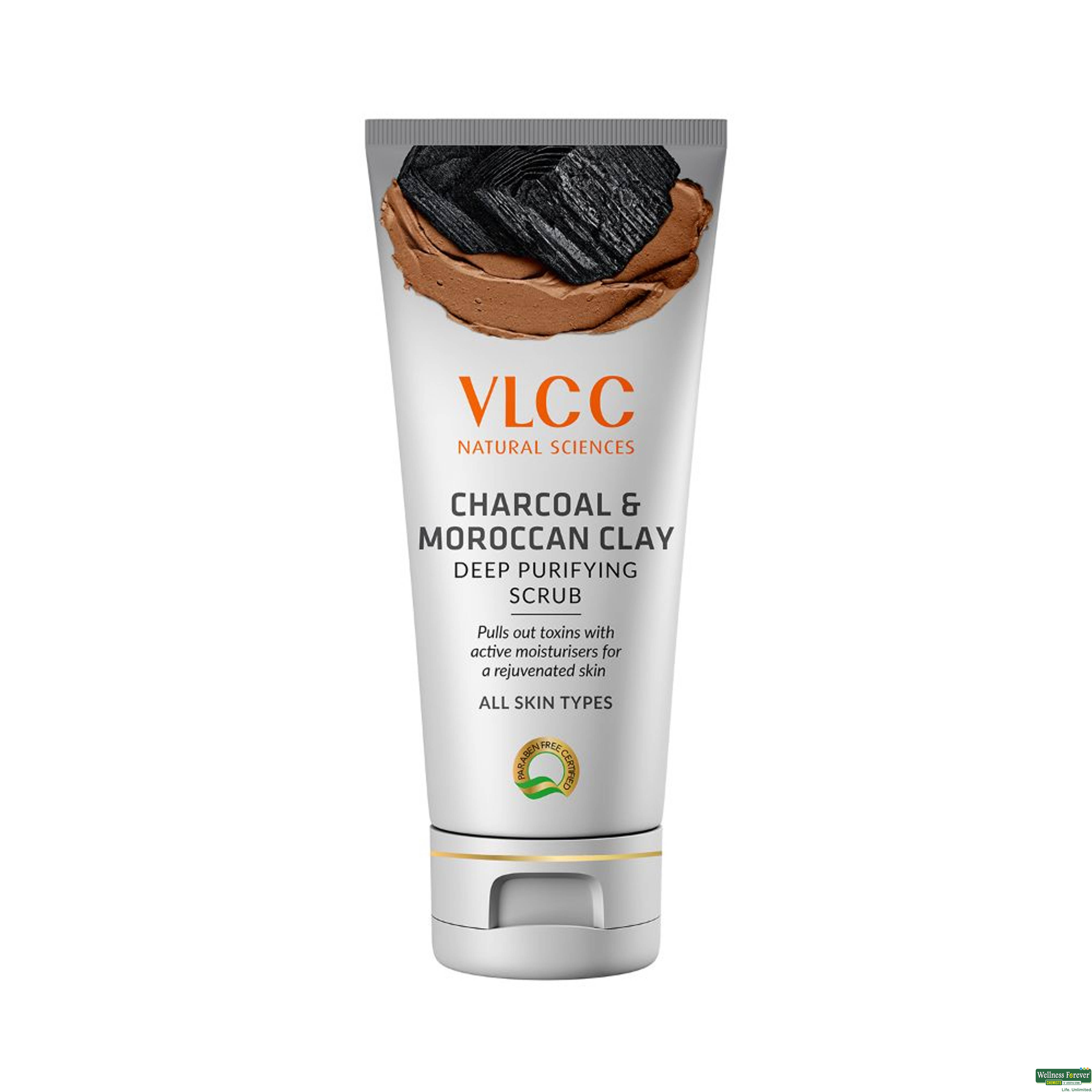 Vlcc Scrub Charcoal & Moroccan Clay 90Gm-image