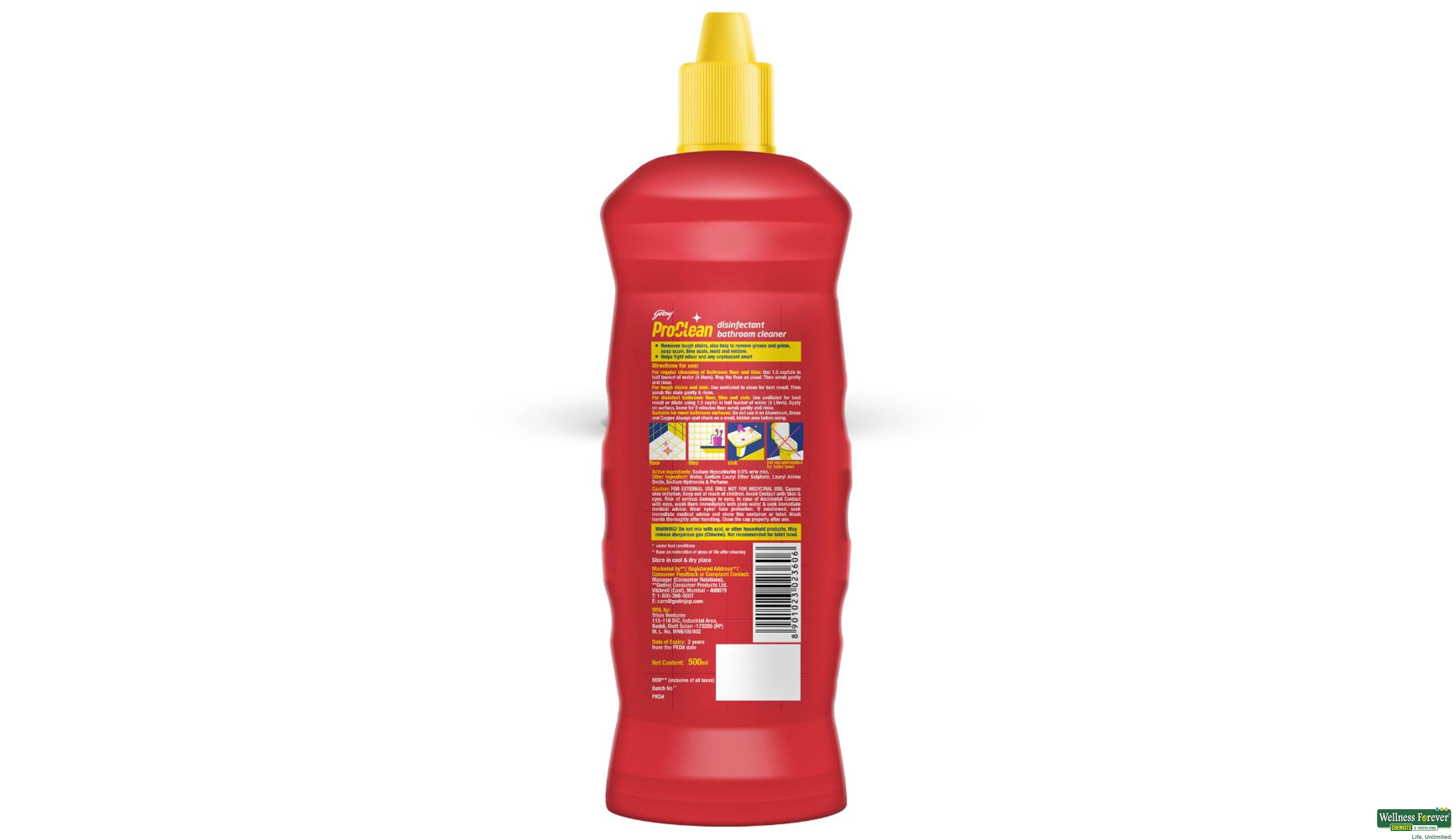 GOD PROCLEAN SPARKLING B/CLEANER 500ML- 2, 500ML, 