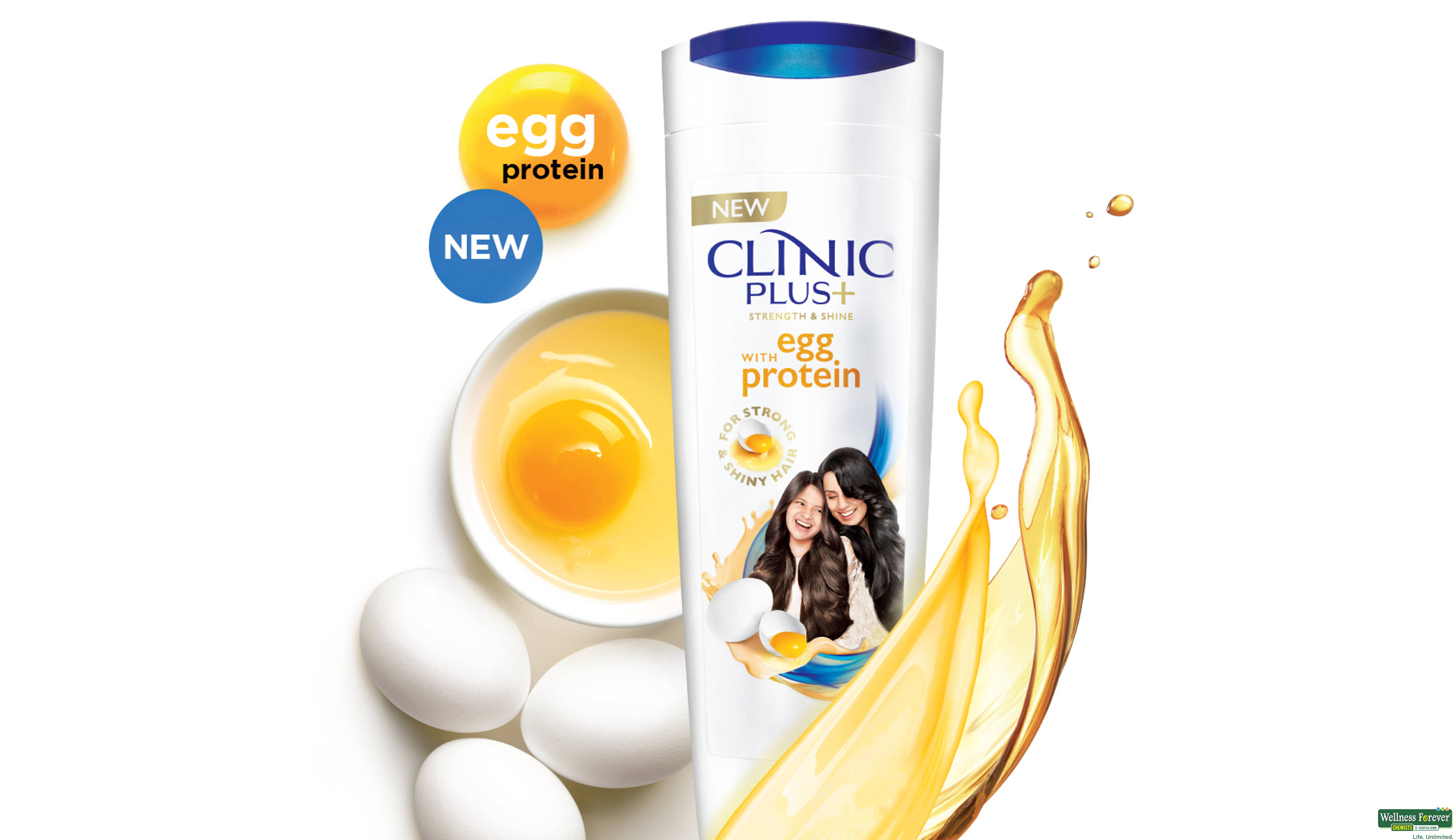 CLINIC PLUS STRENGTH & SHINE EGG PROTEIN 80ML- 5, 80ML, 