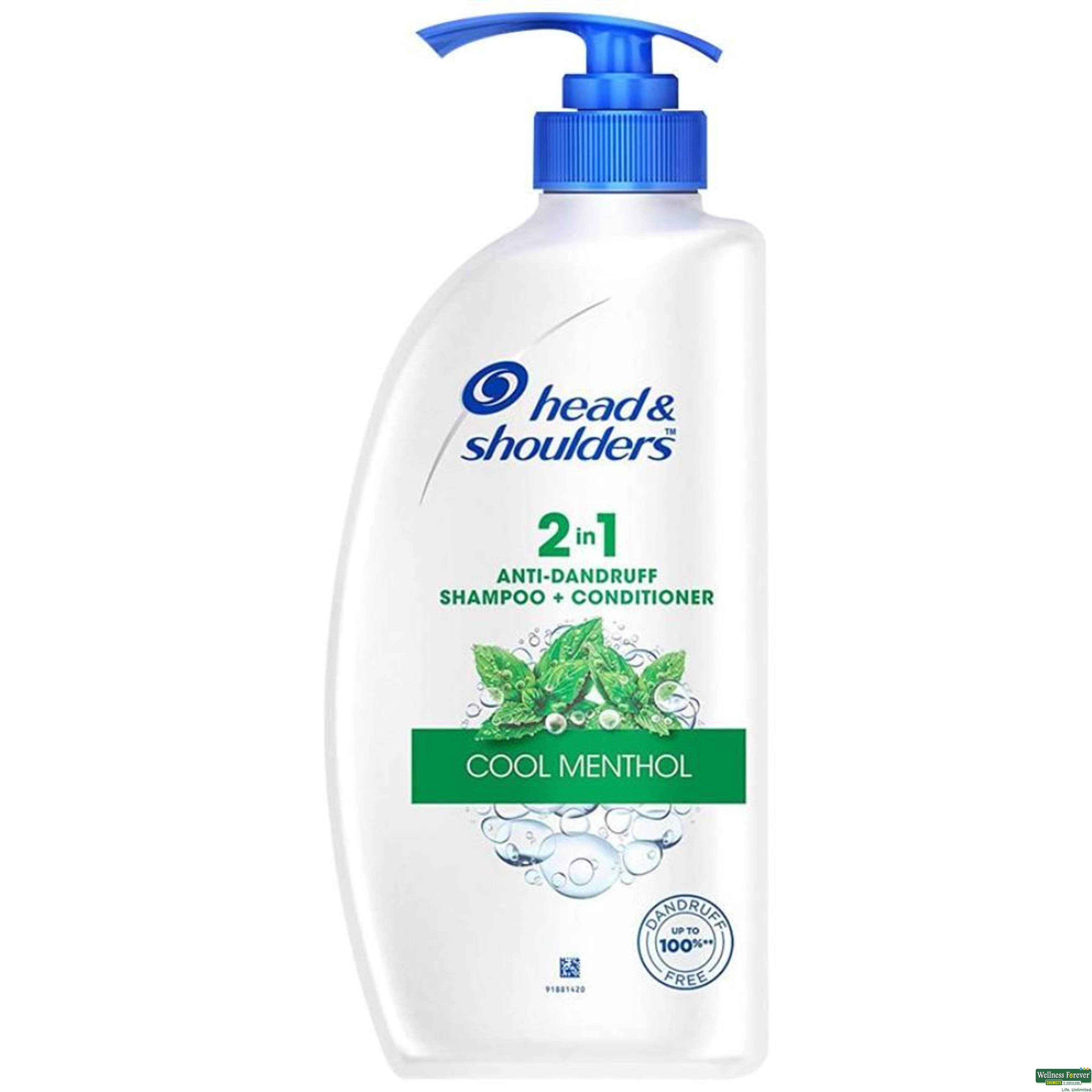 Head & Shoulders Cool Menthol Anti Dandruff Shampoo, 650 ml-image