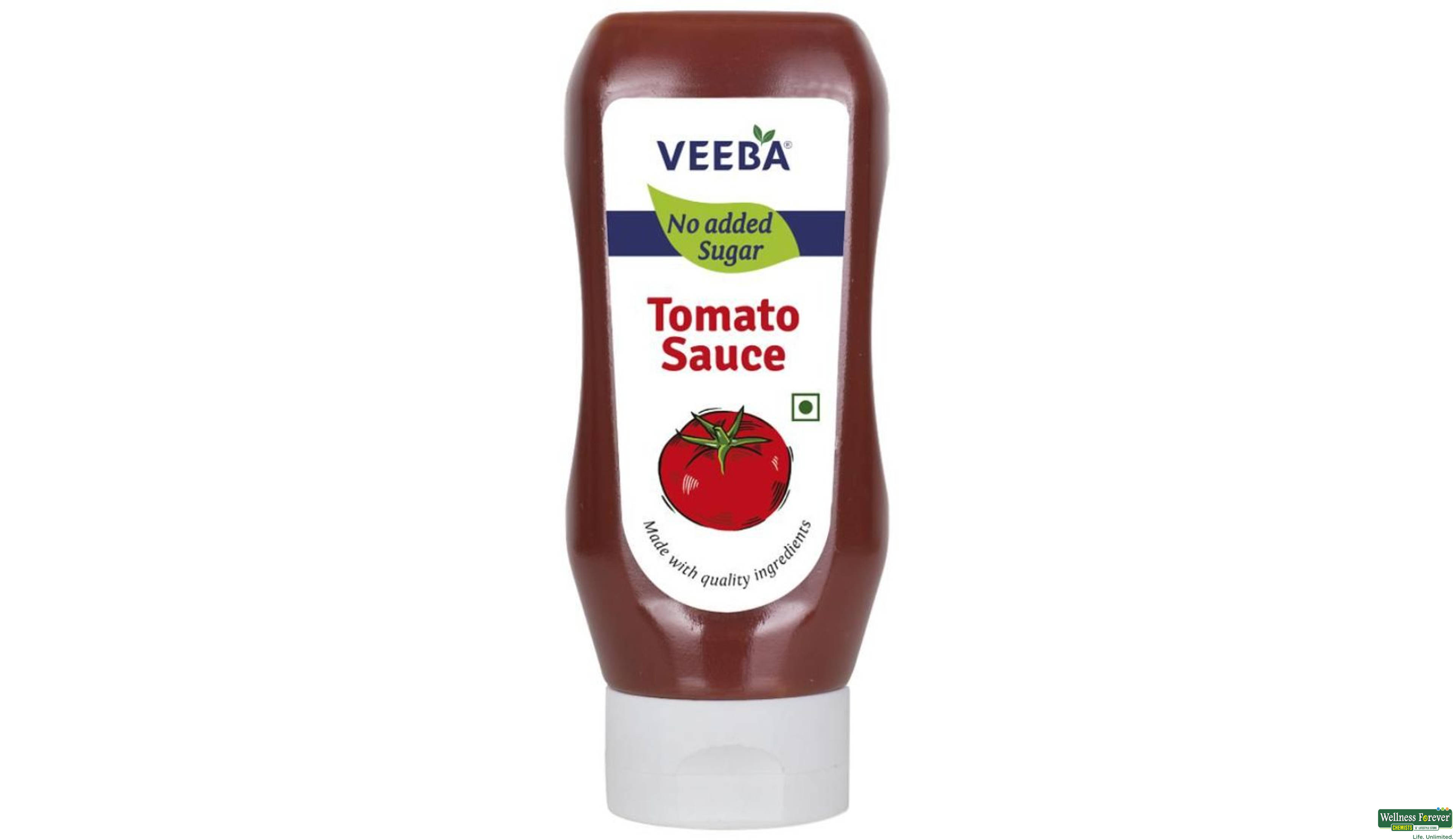 VEEBA SAUCE TOMATO NO ADDED SUGAR 335GM- 1, 335GM, null