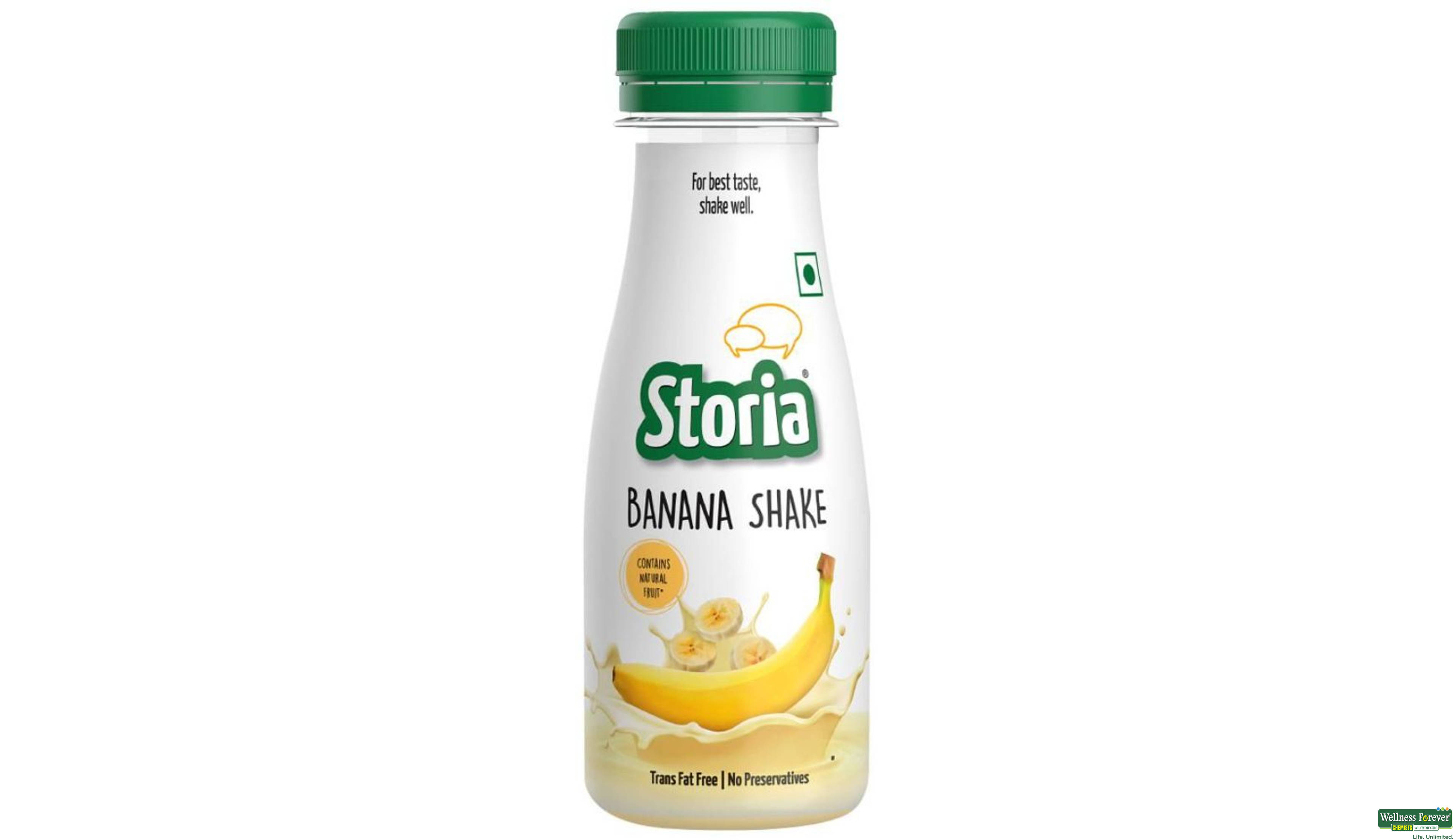 STORIA BANANA SHAKE 180ML- 1, 180ML, null