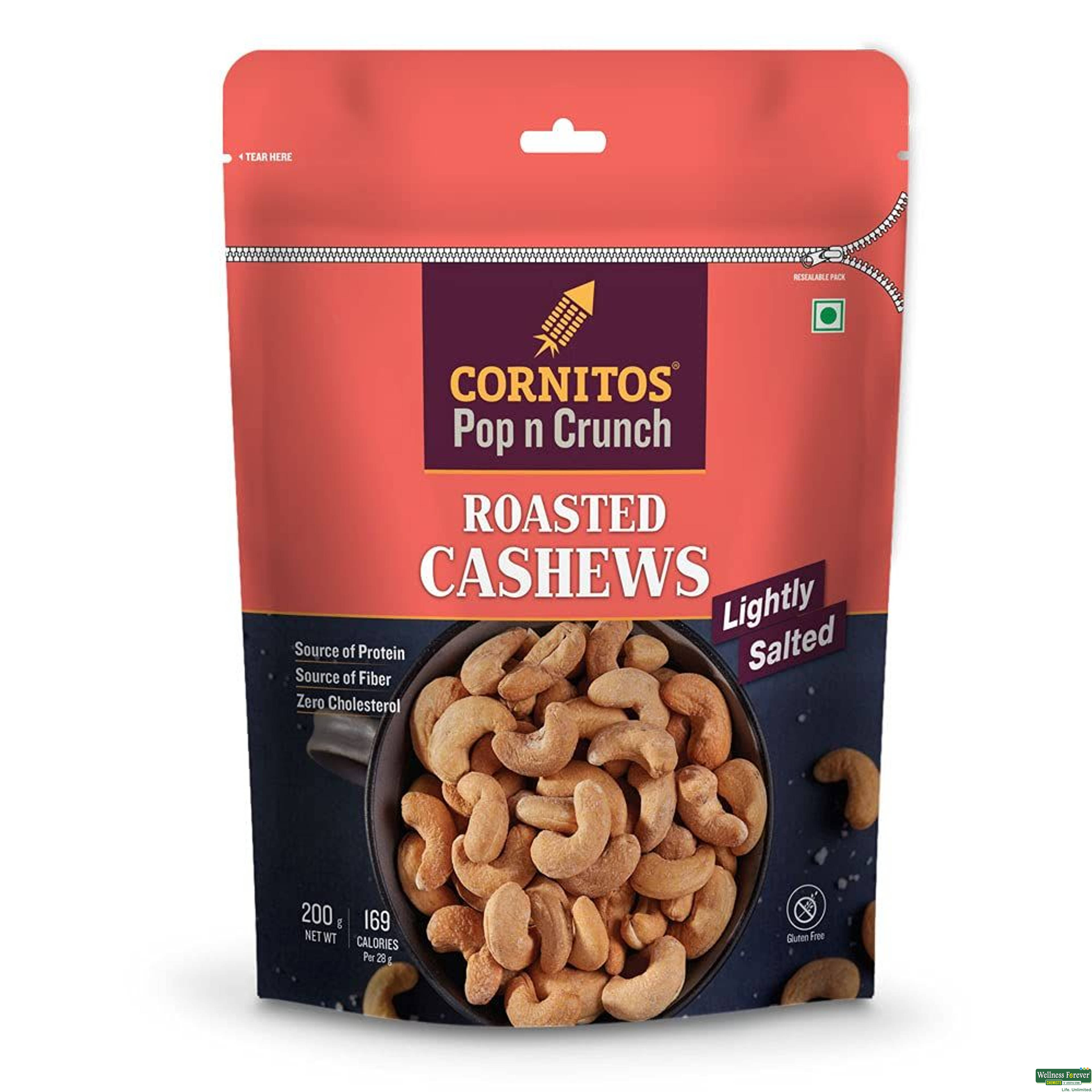 CORNITOS POP N CRUSH ROSTED CASHEWS200GM-image