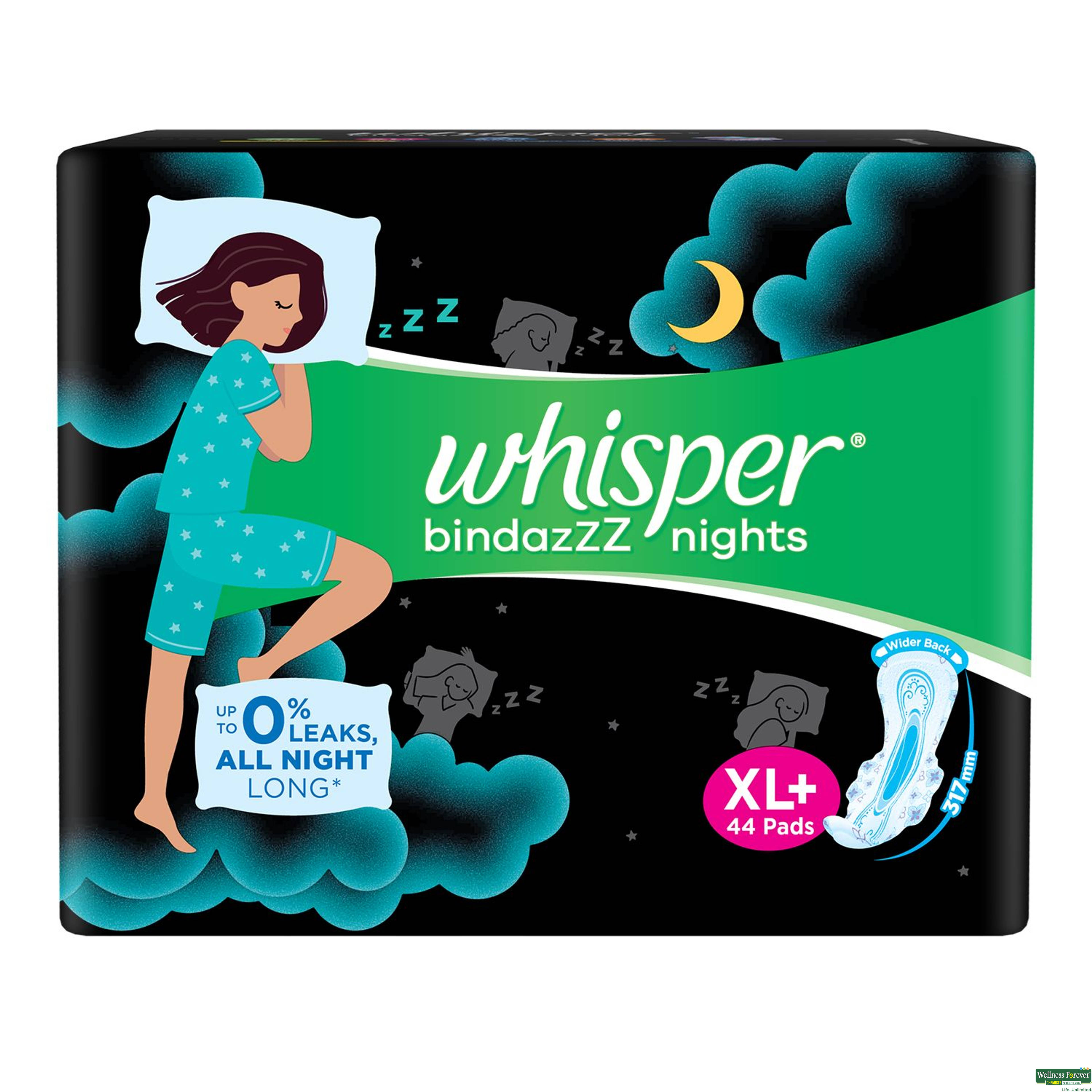 Whisper Ultra Nights XL+ 44 Pieces-image