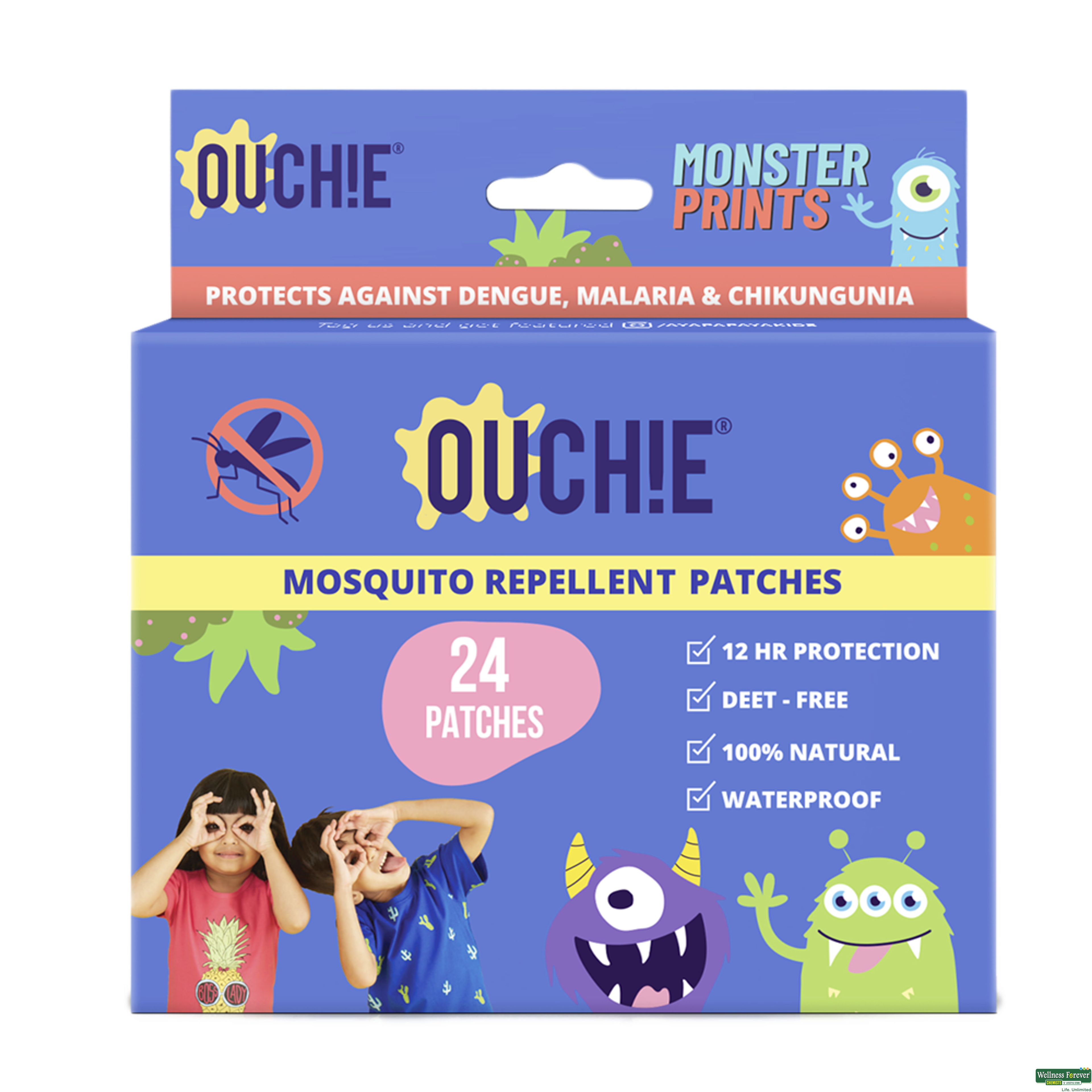 OUCHIE MOSQUITO REPELLENT PATCHES 24PC-image