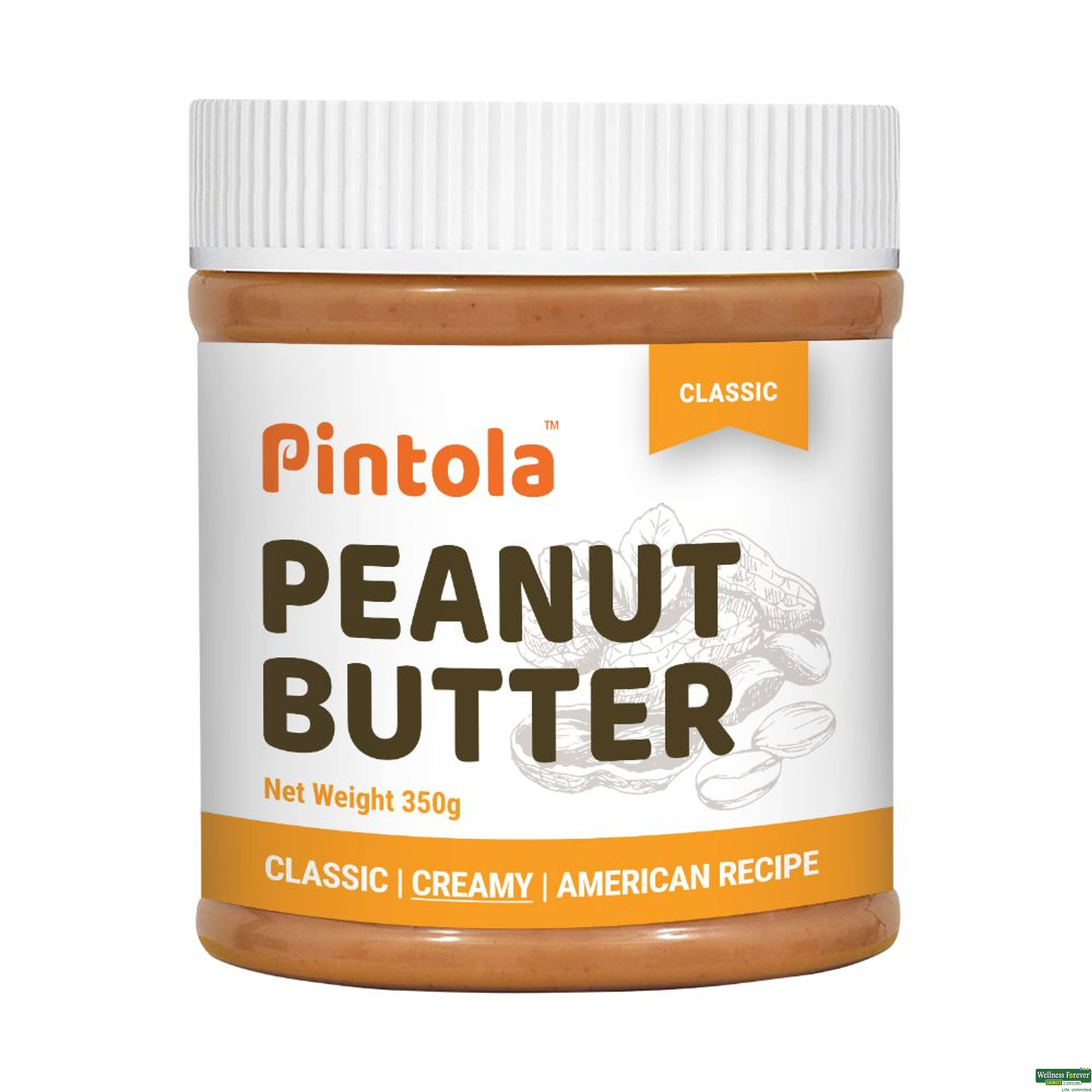 Pintola Classic Creamy Peanut Butter, 350 g-image