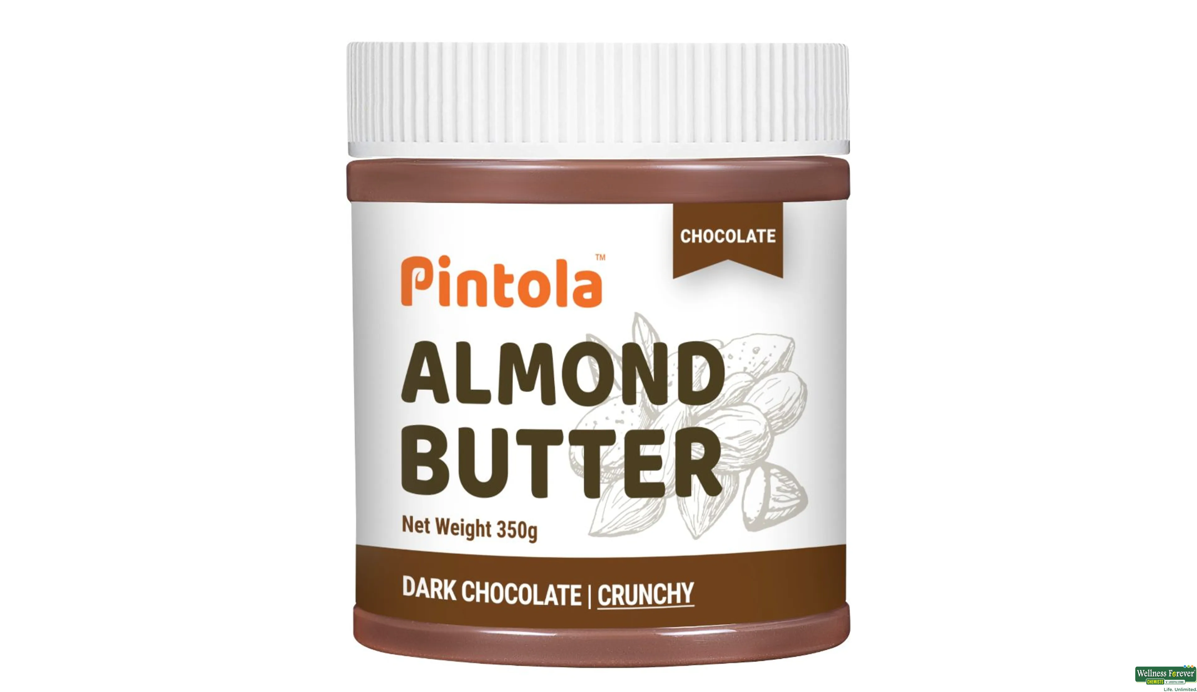 PINTOLA NUT/BTR ALMOND CHOCO CRUNCHY 350GM- 1, 350GM, null