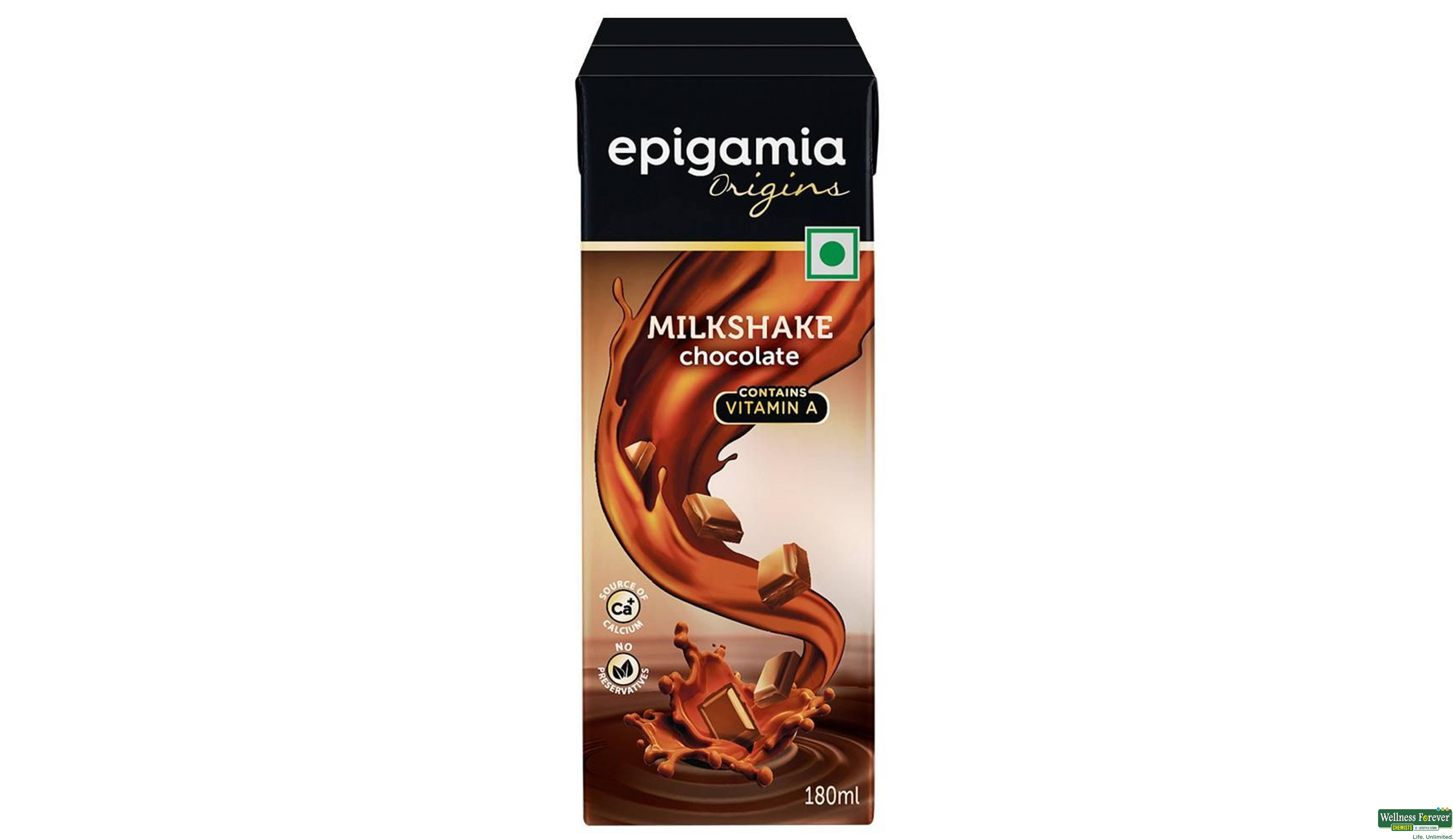 EPIGAMIA MILKSHAKES CHOC 180ML- 1, 180ML, 