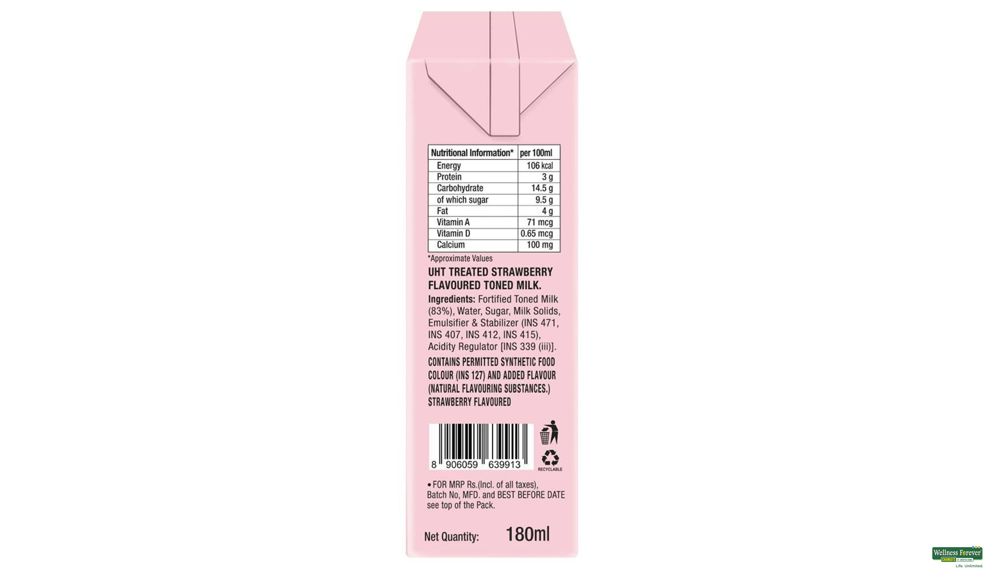 EPIGAMIA MILKSHAKES STRAW 180ML- 3, 180ML, 