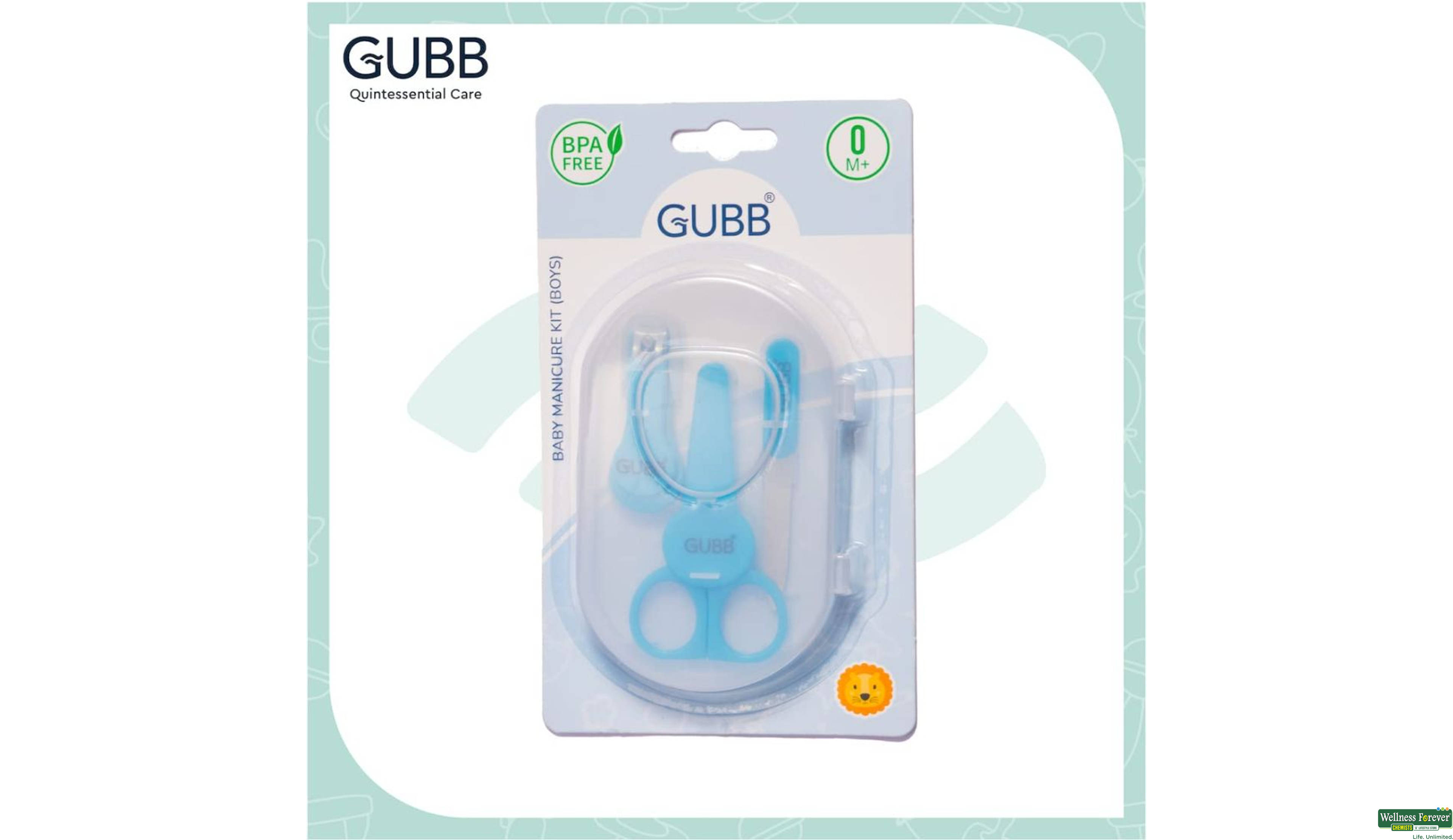 GUBB BABY MANICURE KIT (BOYS) 1PC- 2, 1PC, 