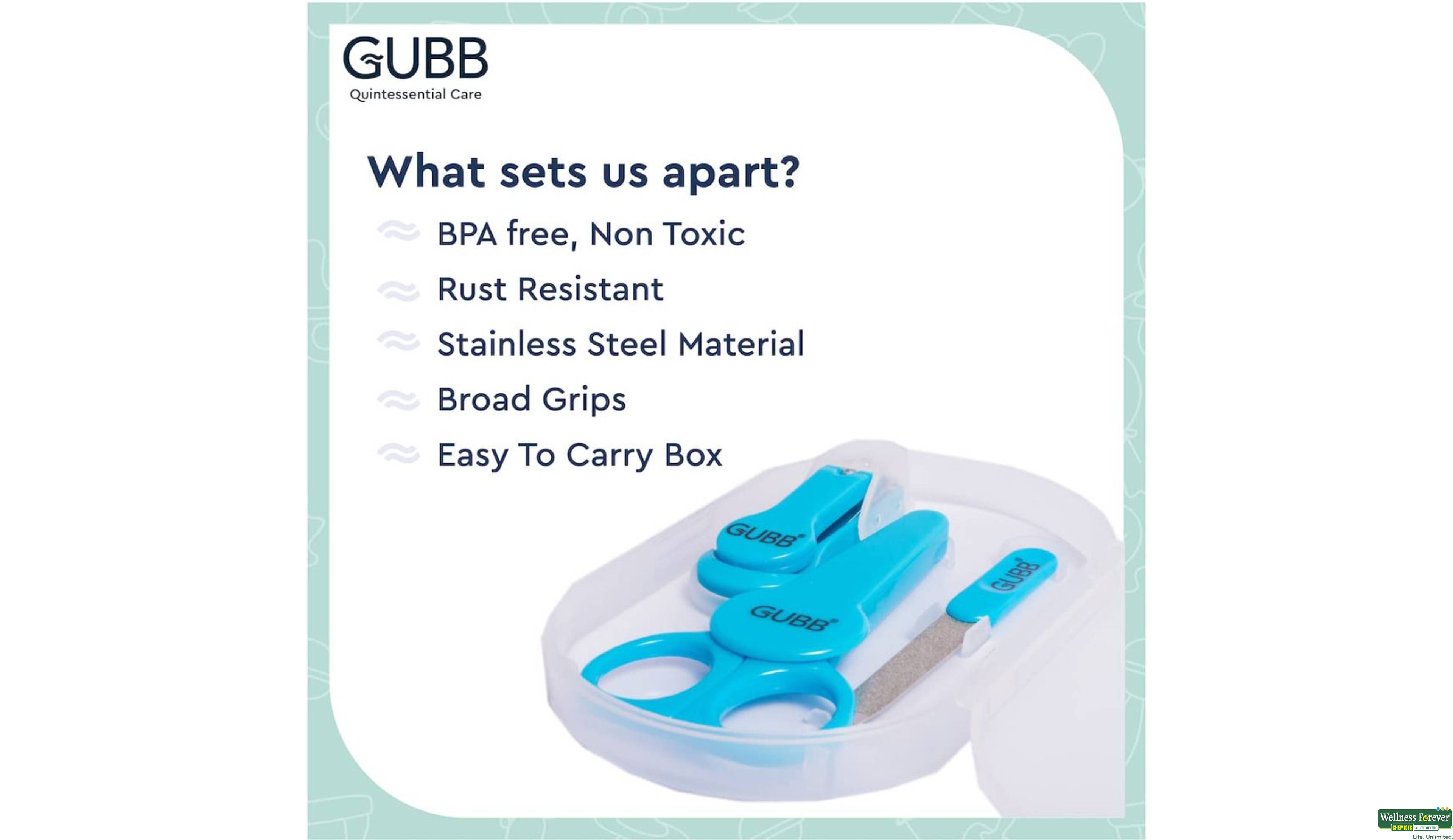 GUBB BABY MANICURE KIT (BOYS) 1PC- 6, 1PC, 