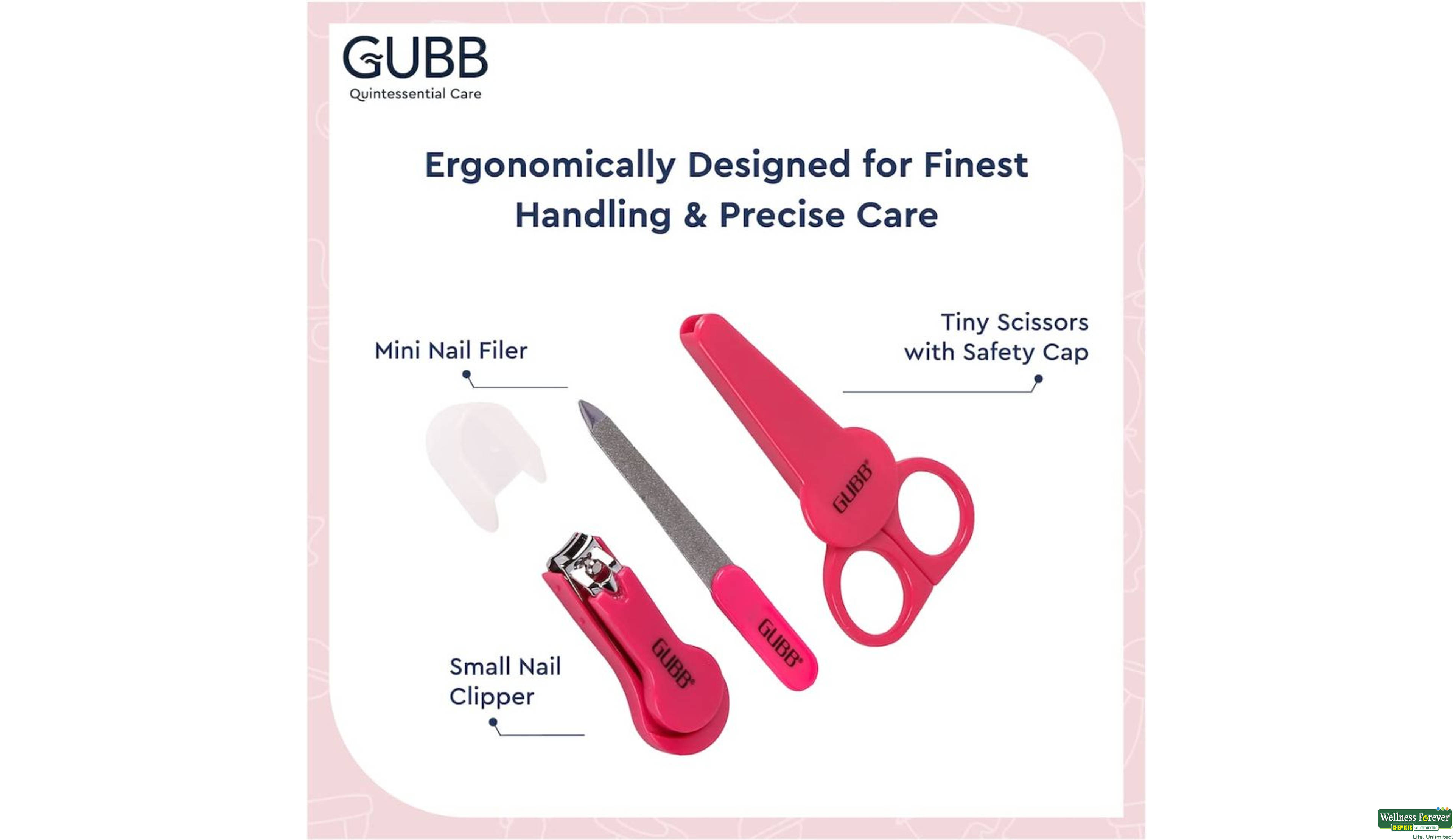 GUBB BABY MANICURE KIT (GIRLS) 1PC- 2, 1PC, 