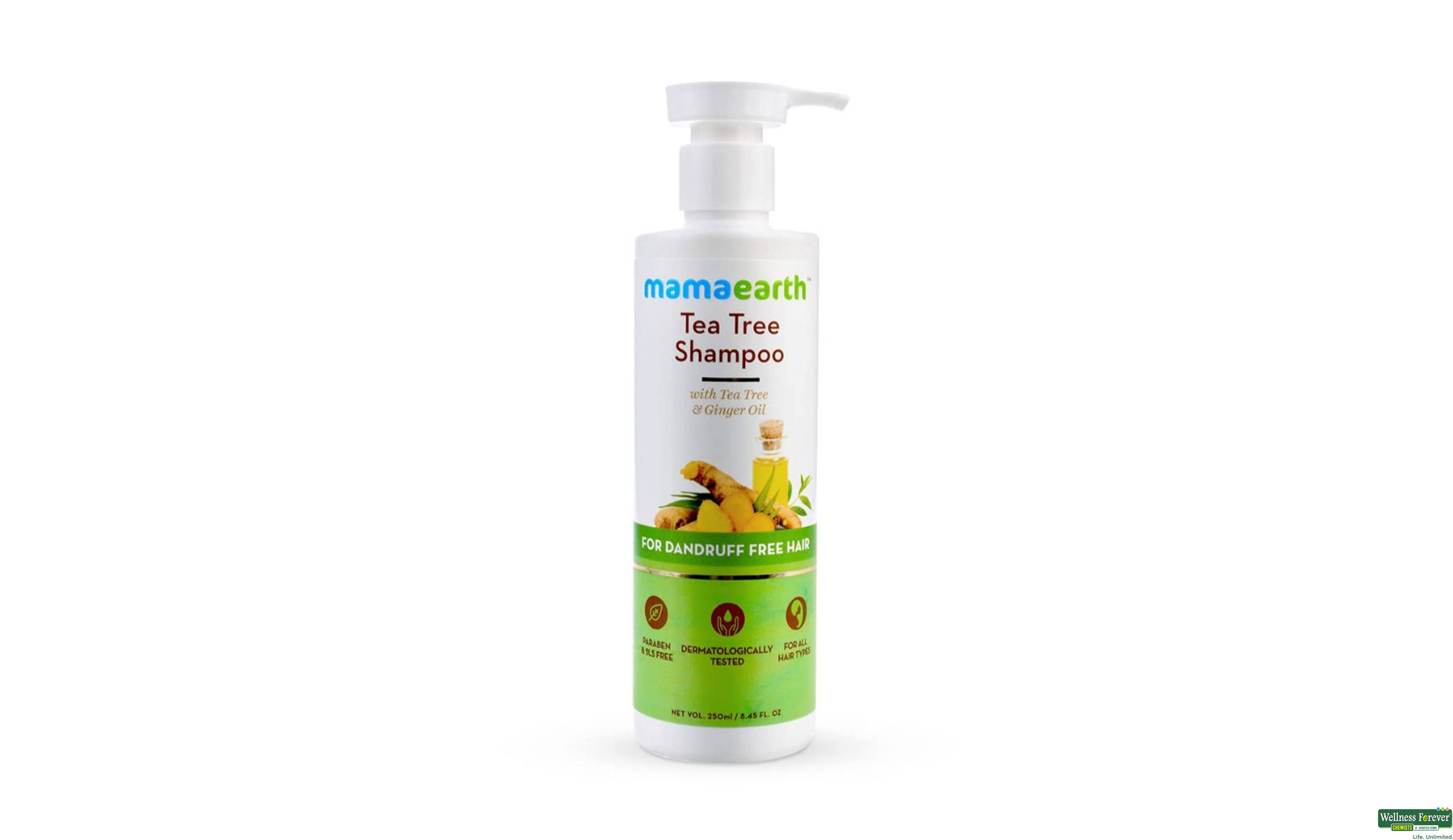 MAMAEARTH TEA TREE SHMP 250ML- 1, 250ML, 