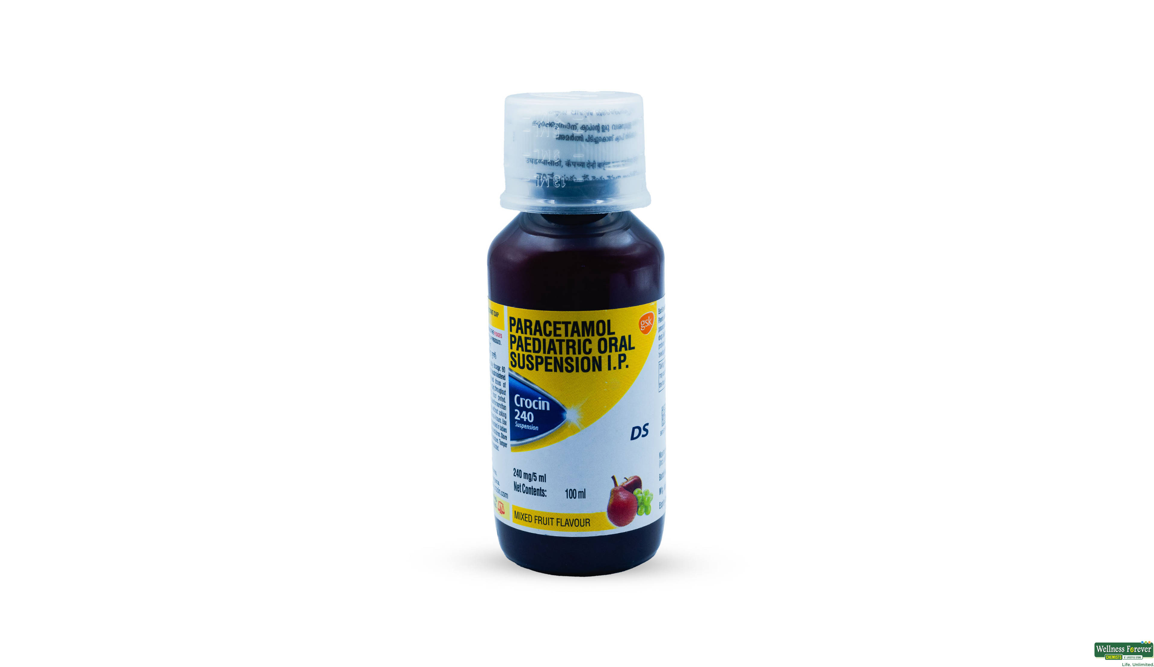 CROCIN-DS SYP 100ML- 1, 100ML, •Effective Fever Management: Crocin-DS Syrup is excellent for quickly bringing down high body temperatures in children, making it a reliable tool for managing fevers.
•Pain Relief: It effectively soothes common pains children experience, such as toothaches, minor injuries, or discomfort from colds, providing relief and comfort.
•Easy Administration: The syrup’s pleasant taste and liquid form make it easier for children to take, ensuring they get the full benefit of the medication without the fuss.