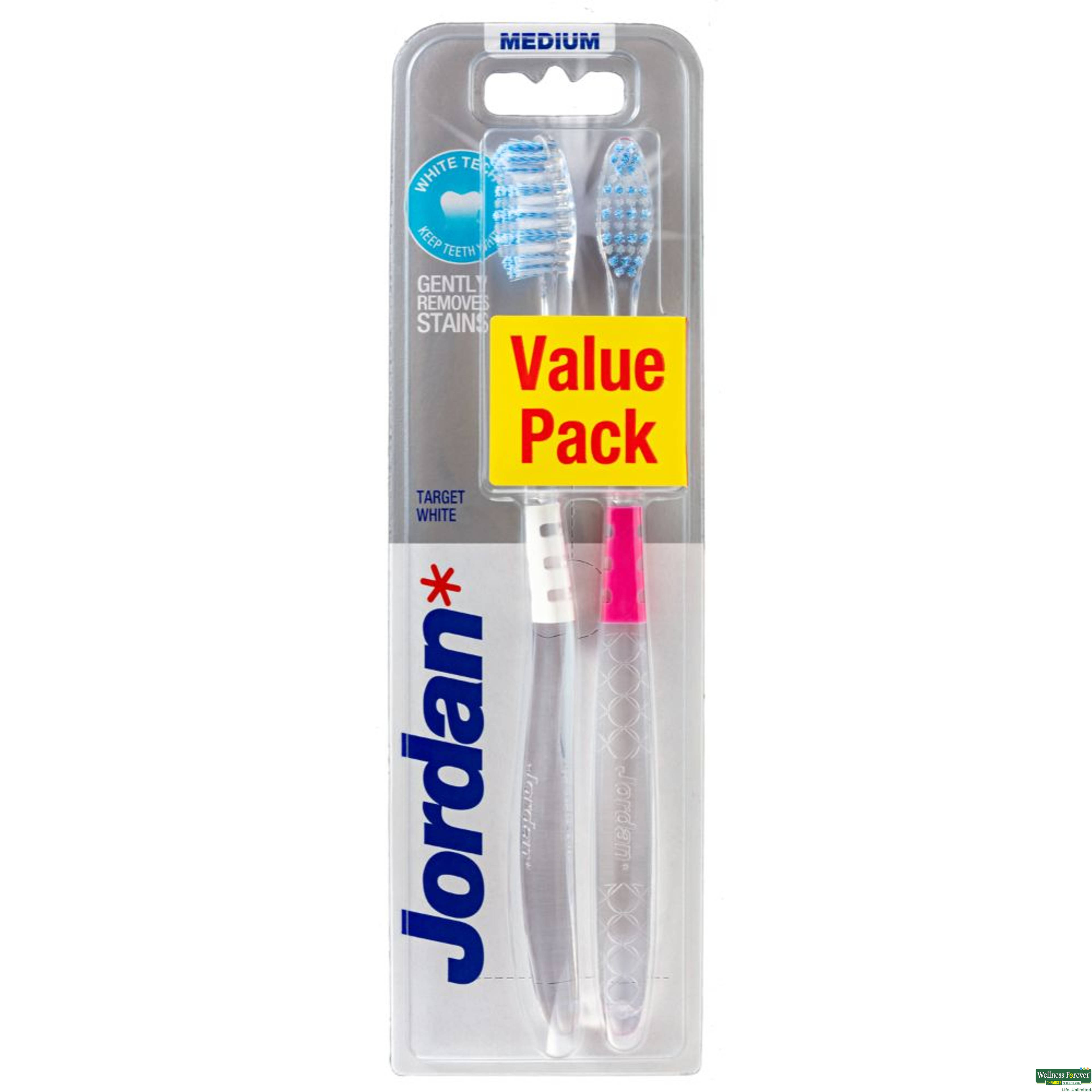 Jordan Toothbrush Target White Medium, 2 pcs-image