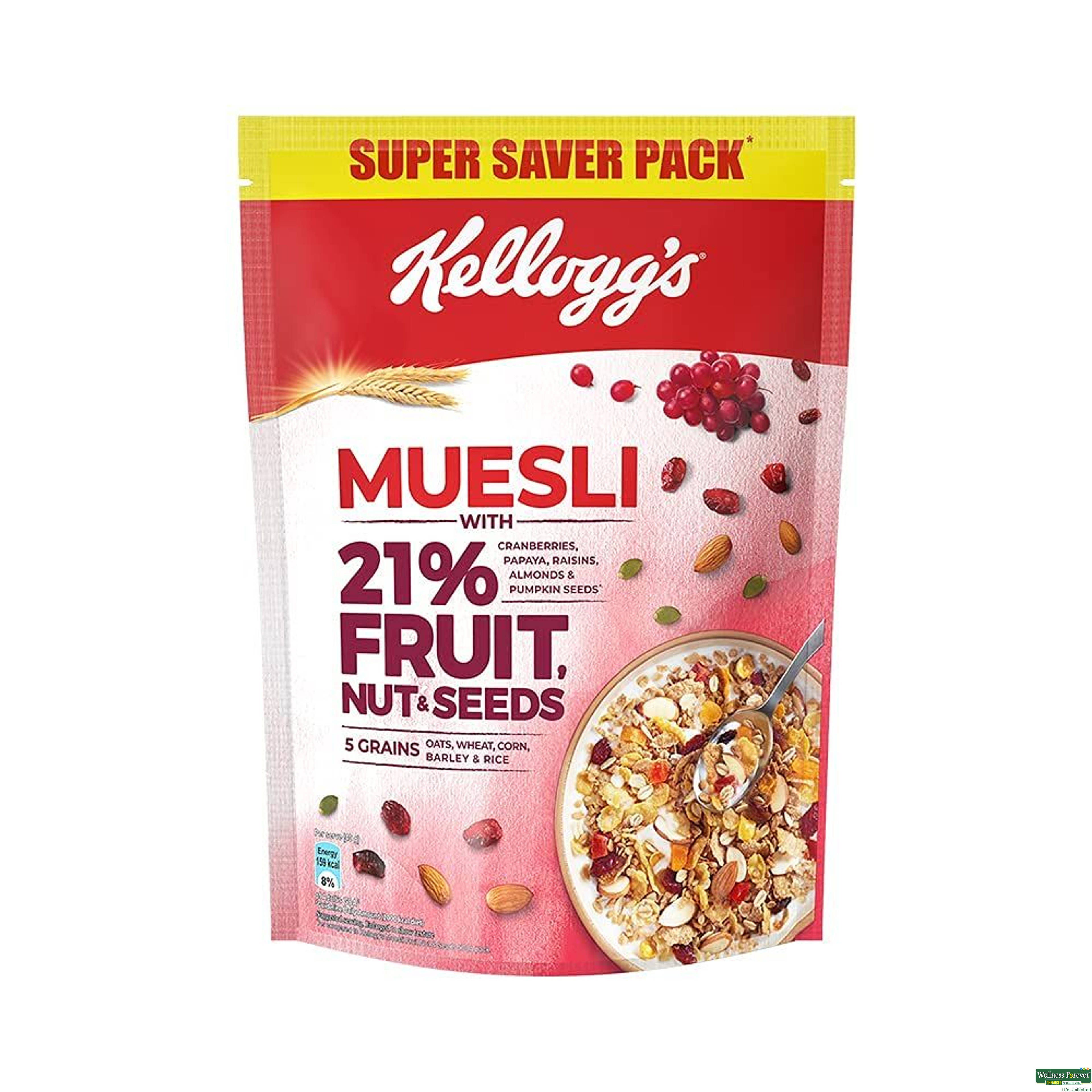 KELLOGGS MUESLI FRUIT NUT & SEEDS-image