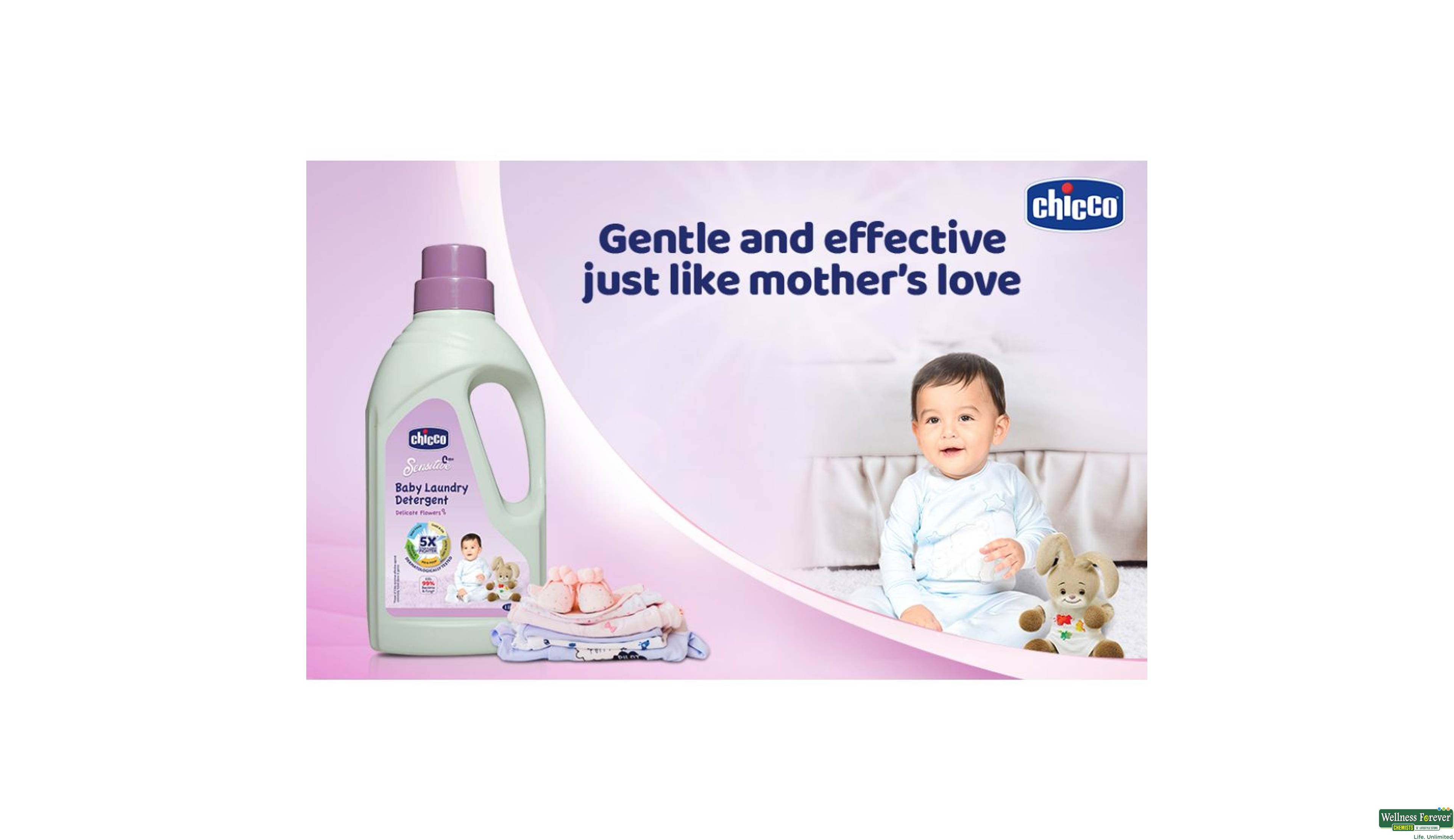 CHICCO BABY SENSITIVE LAUN/DETERG DELI 1LTR- 6, 1LTR, 