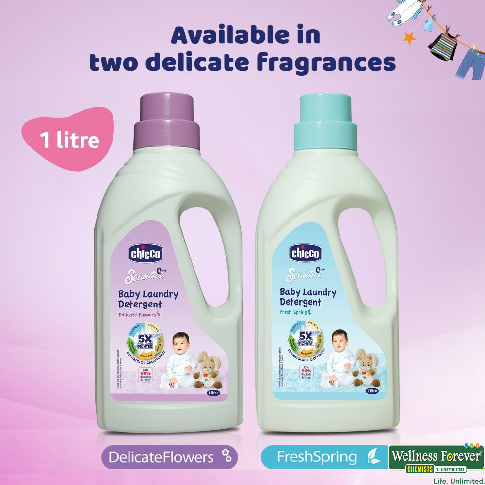 Buy Chicco Baby Sensitive Laundry Detergent, Delicate Flowers, 1 ltr Online  at Best Prices