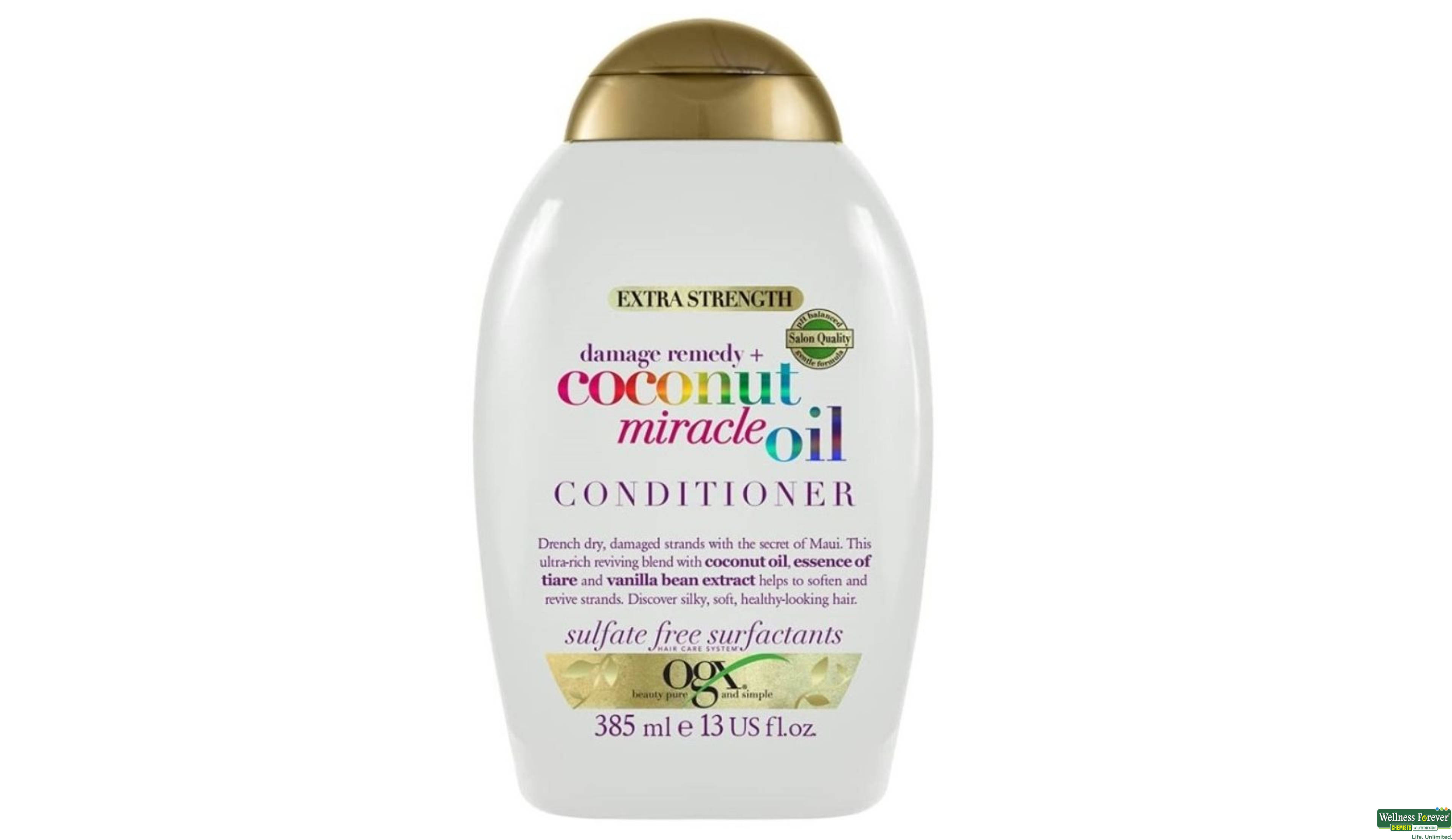 OGX COND COCONUT MIRACLE OIL 385ML- 1, 385ML, 