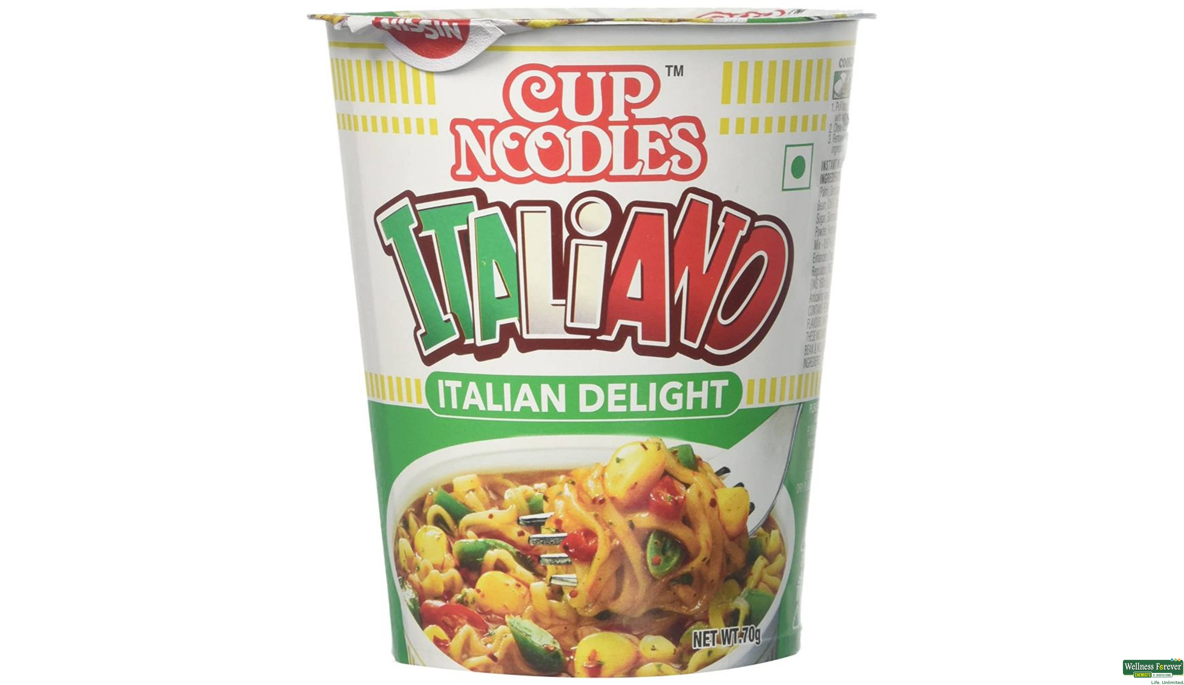 NISSIN CUP NOODLES ITALIANO 70G- 1, 70GM, null