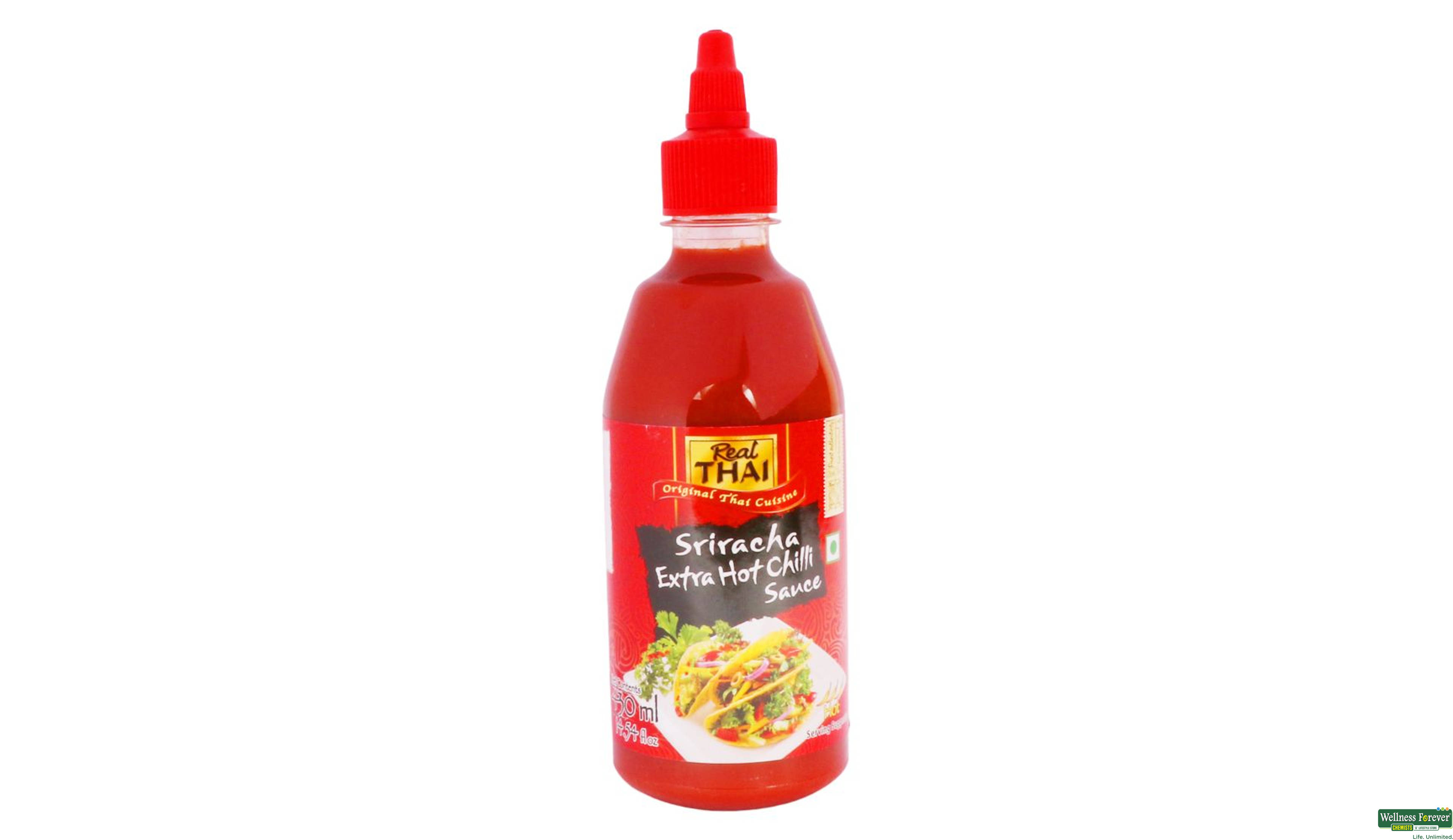 REAL THAI SRIRACHA EX HOT CHILI SAUCE 475GM- 1, 475GM, 
