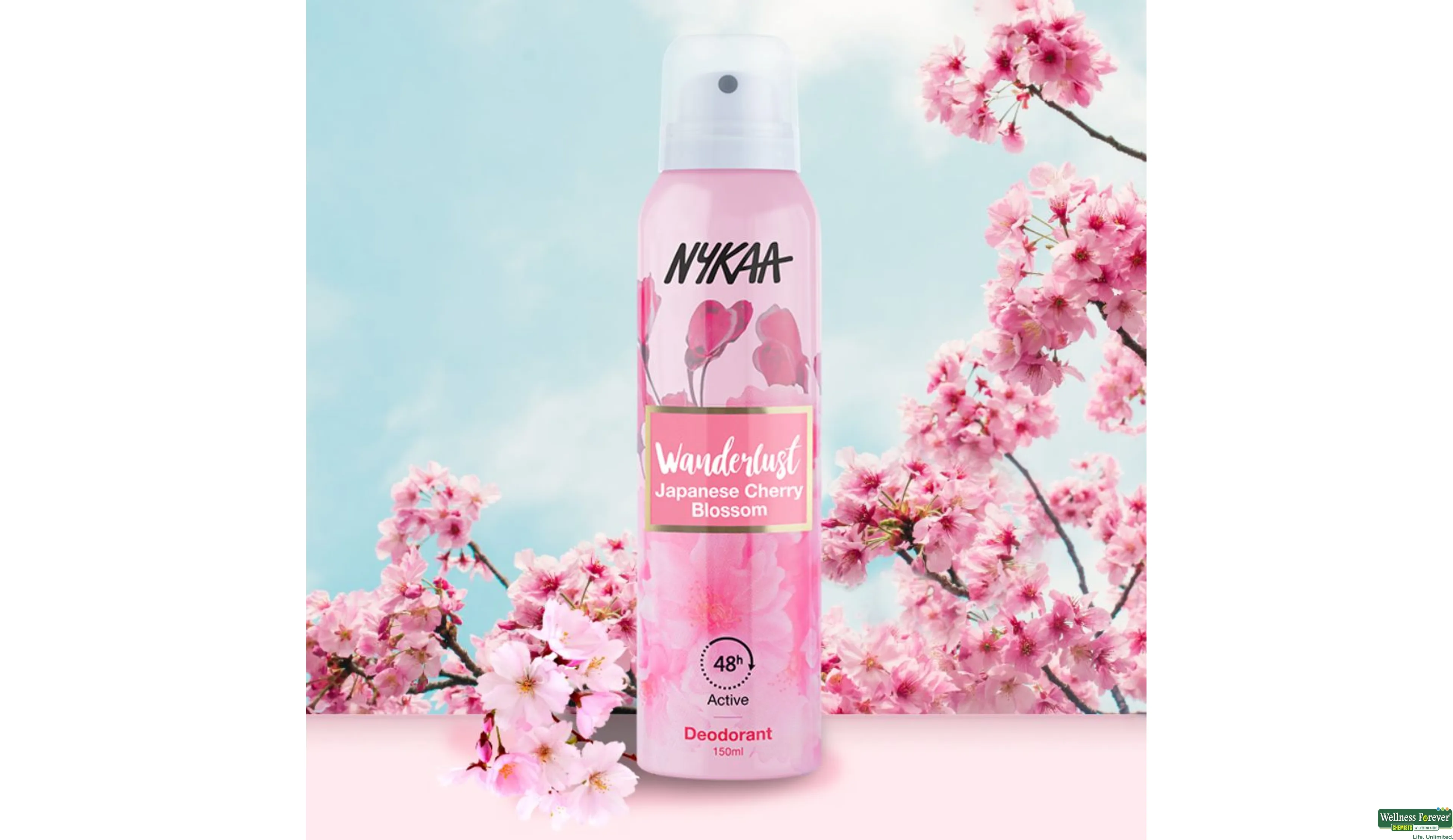 NYKAA DEO SPRAY JAPANESE CHERRY BLOSSOM 150ML- 2, 1PC, 