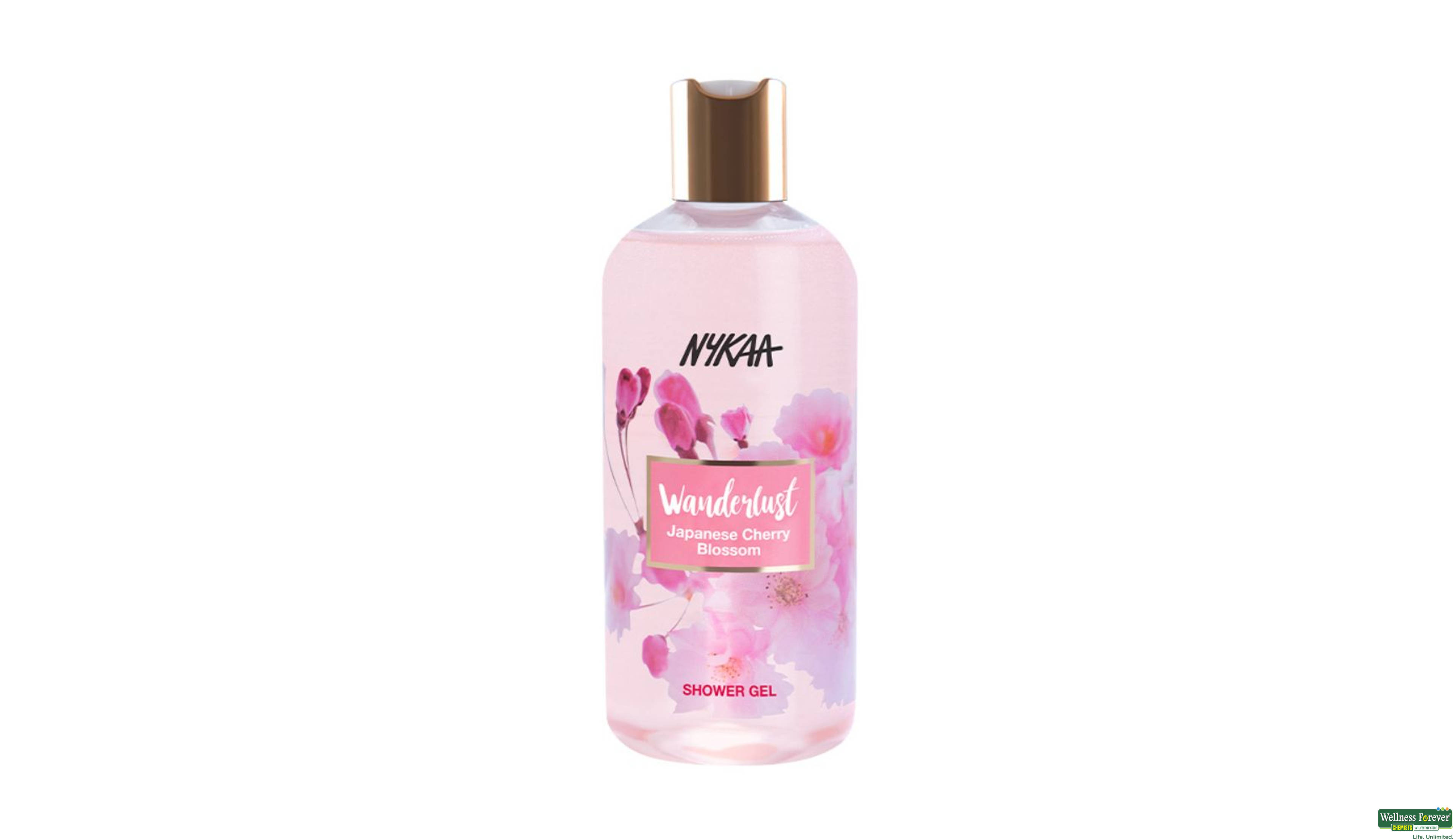 NYKAA WANDERLUST JAPANESE CHERRY BLOSSOM SHOWER GEL 300ML- 6, 1PC, 