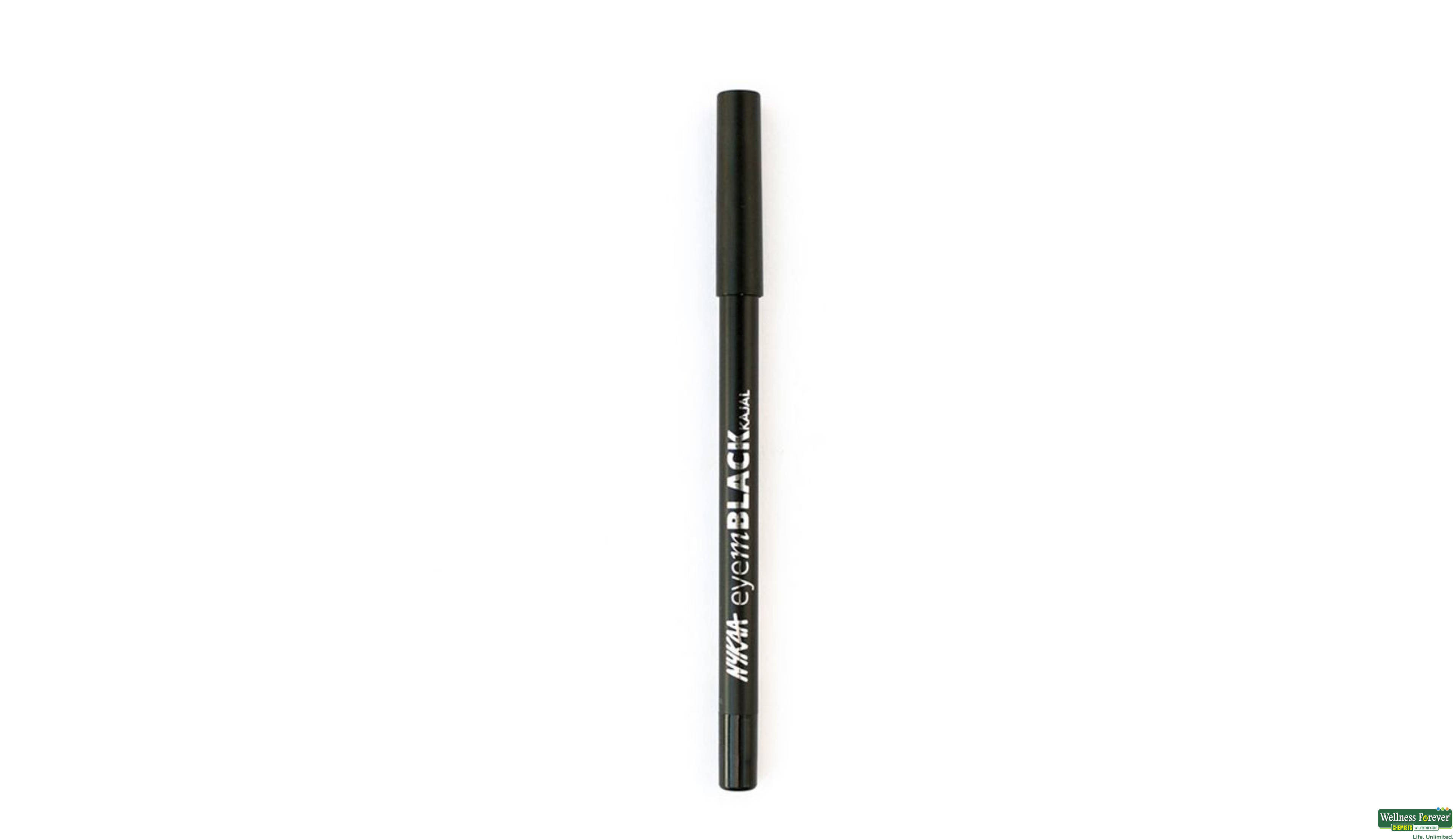 NYKAA EYEM BLACK KAJAL EYELINER WITH FREE NYKAA SHAPNER 1.2GM- 2, 1PC, 