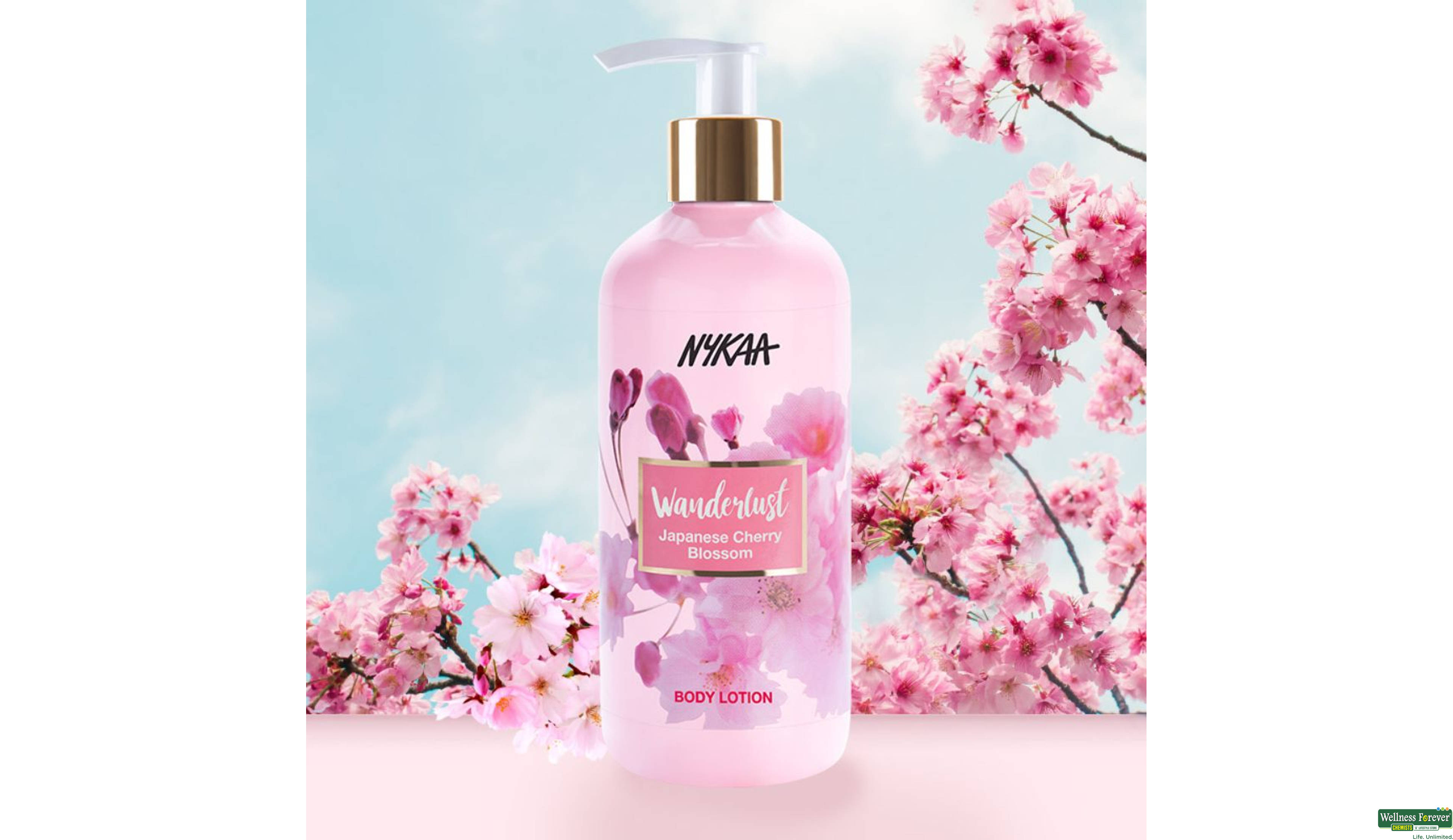 NYKAA WANDERLUST JAPENESE CHERRY BLOSSOM 300ML- 3, 1PC, 