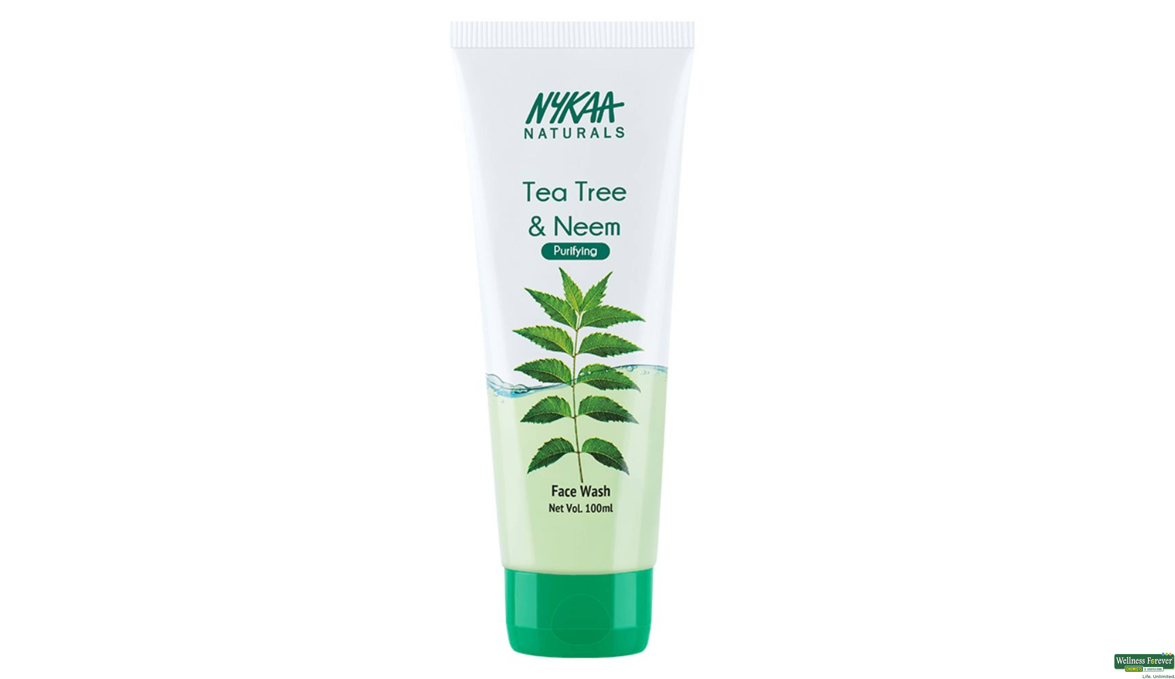 NYKAA NATURALS TEA TREE & NEEM PURIFYING 100ML- 2, 1PC, 