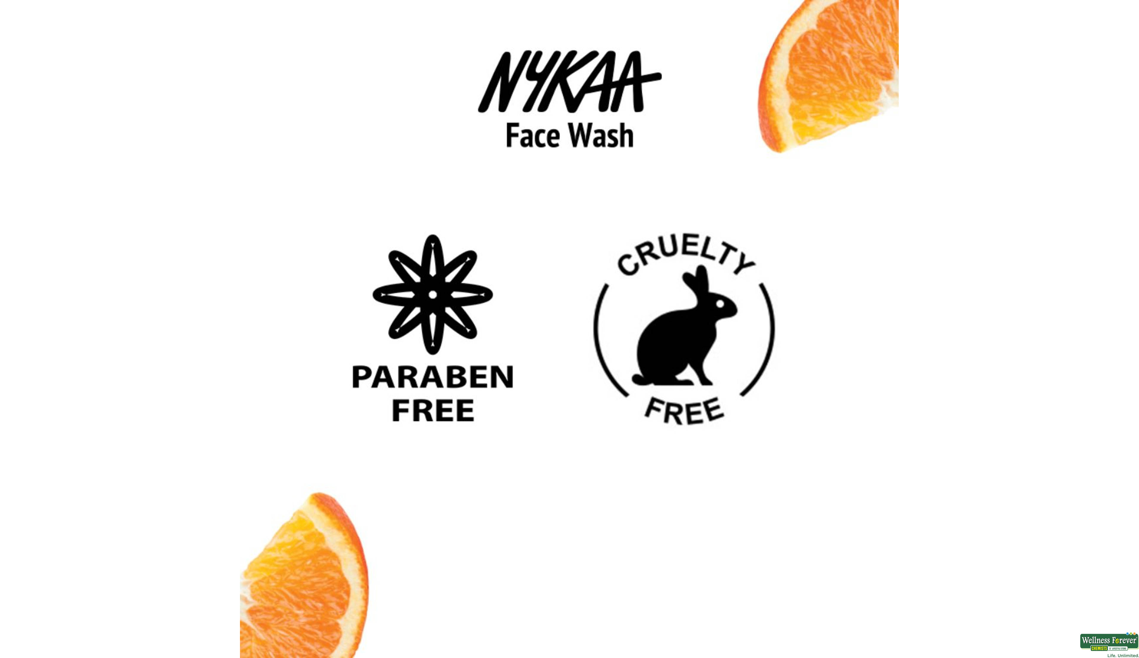 NYKAA NATURALS SANDALWOOD & ORANGE PEEL F/WASH 100ML- 6, 1PC, 