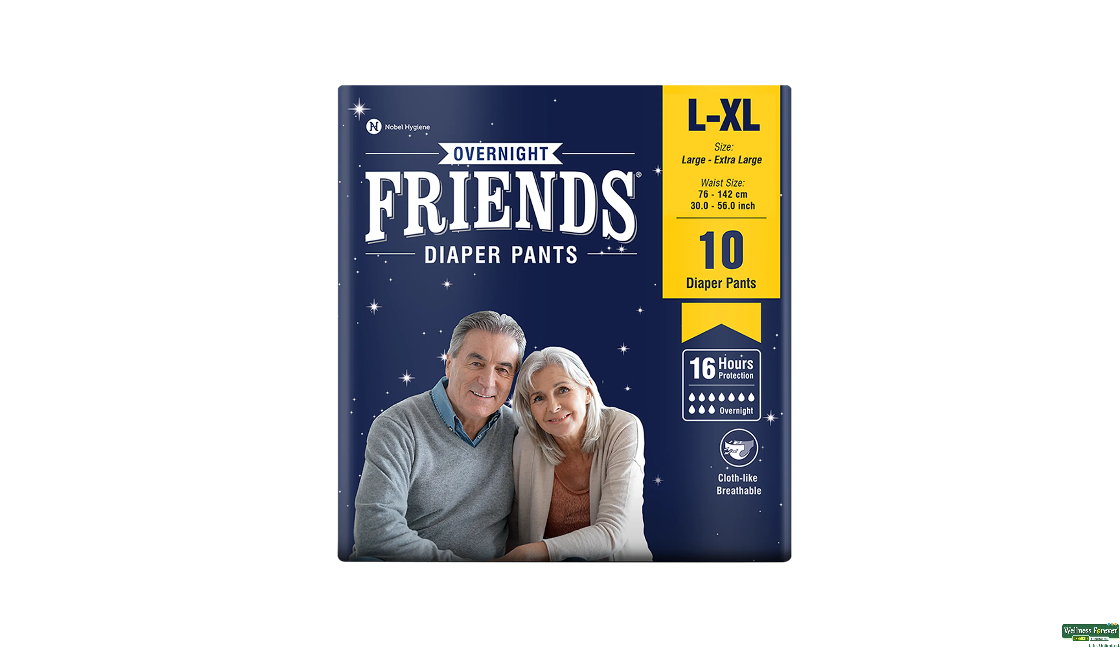 NOBEL HYGIENE FRIENDS PREMIUM ADULT PULL UPS/ PANT TYPE DIAPERS, SIZE XXL-XXXL,  10 PCS PACK, COMBO OF 2 PACKS Adult Diapers - XXL - XXXL - Buy 20 NOBEL  HYGIENE Adult Diapers | Flipkart.com