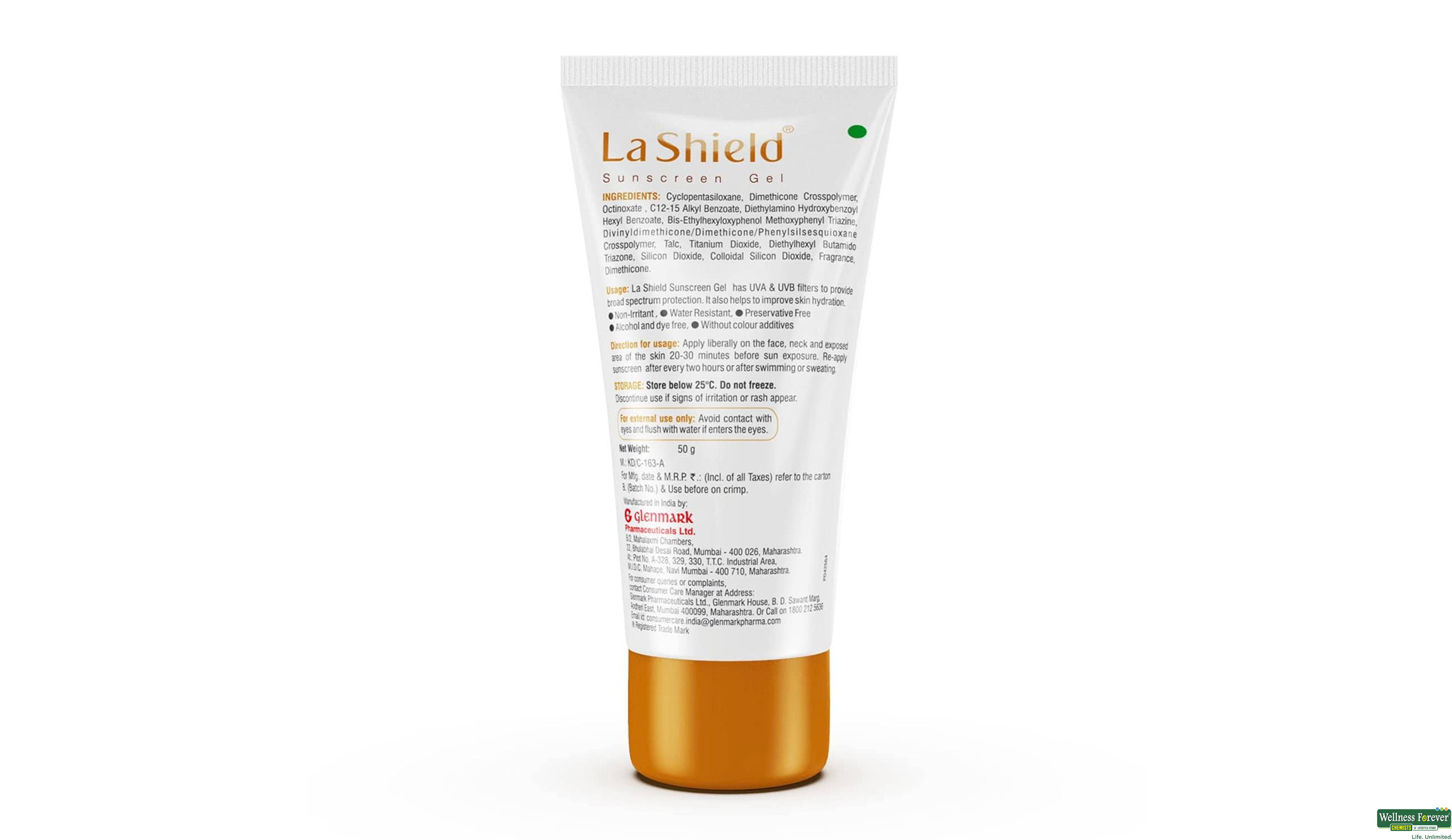 LA SHIELD SUNSCREEN SPF40 50GM- 7, 50GM, 